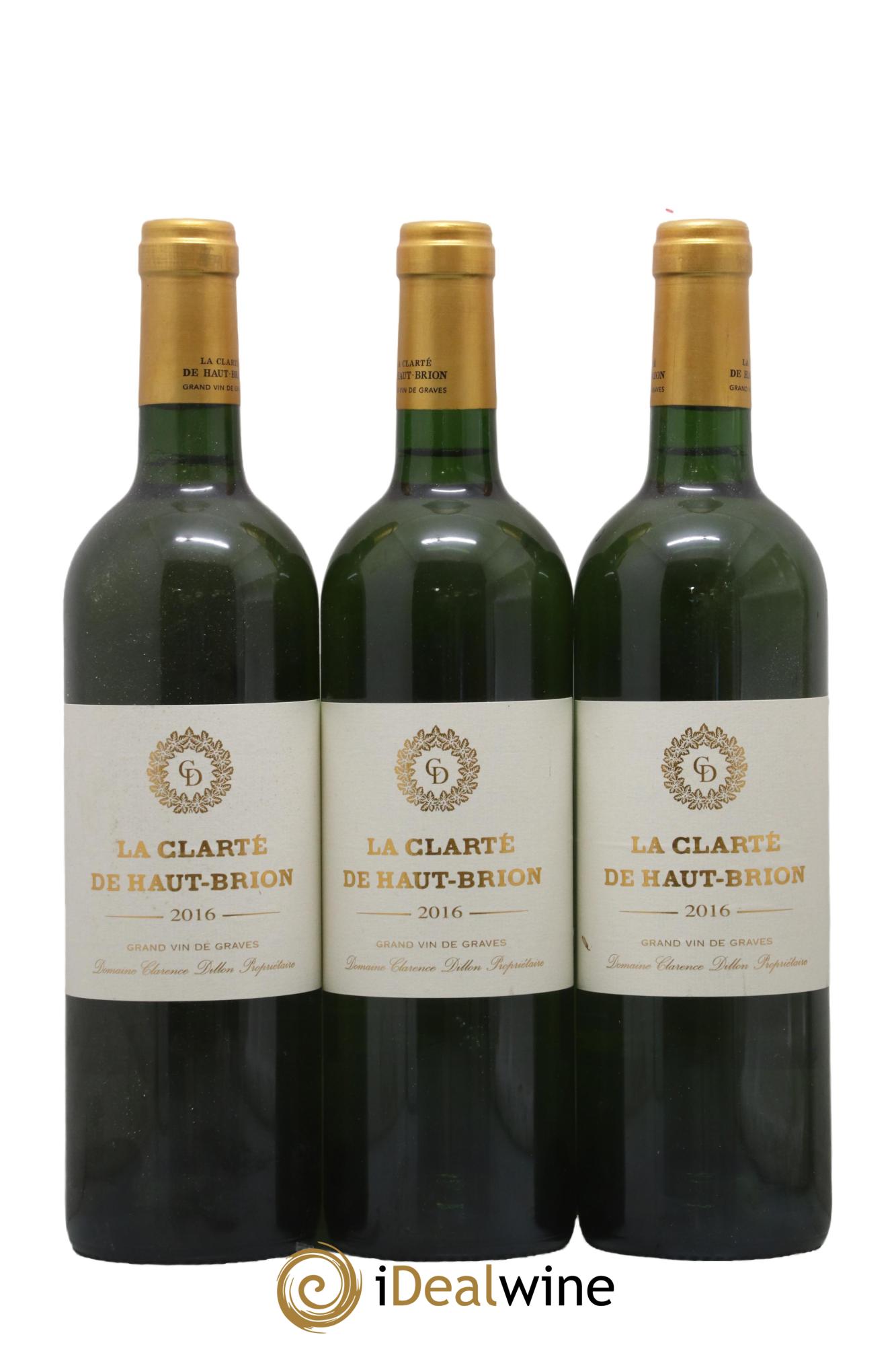 La Clarté de Haut Brion Second Vin 2016 - Lot de 3 bouteilles - 0
