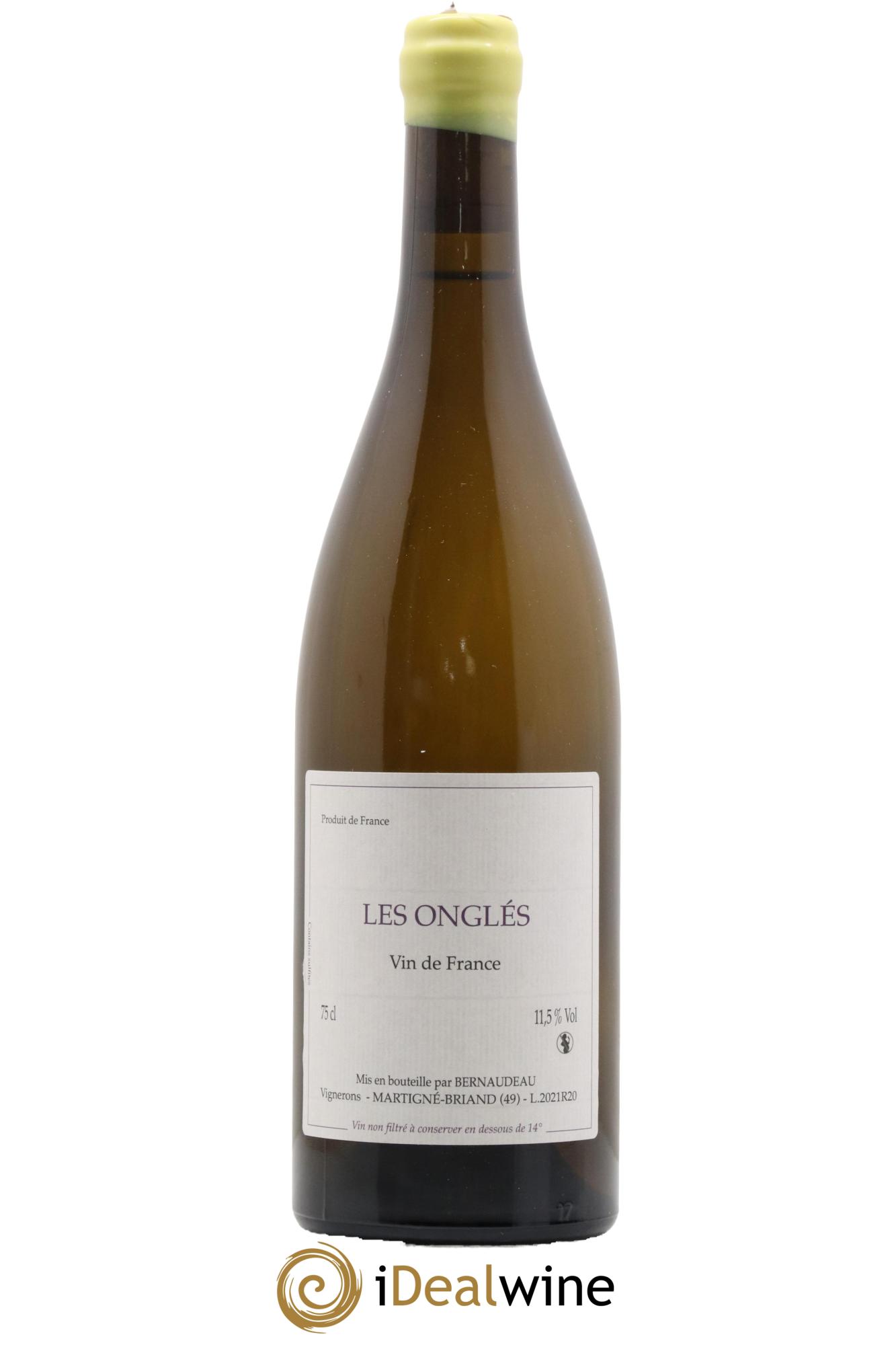 Vin de France Les Onglés Stéphane Bernaudeau 2021 - Lot de 1 bouteille - 0