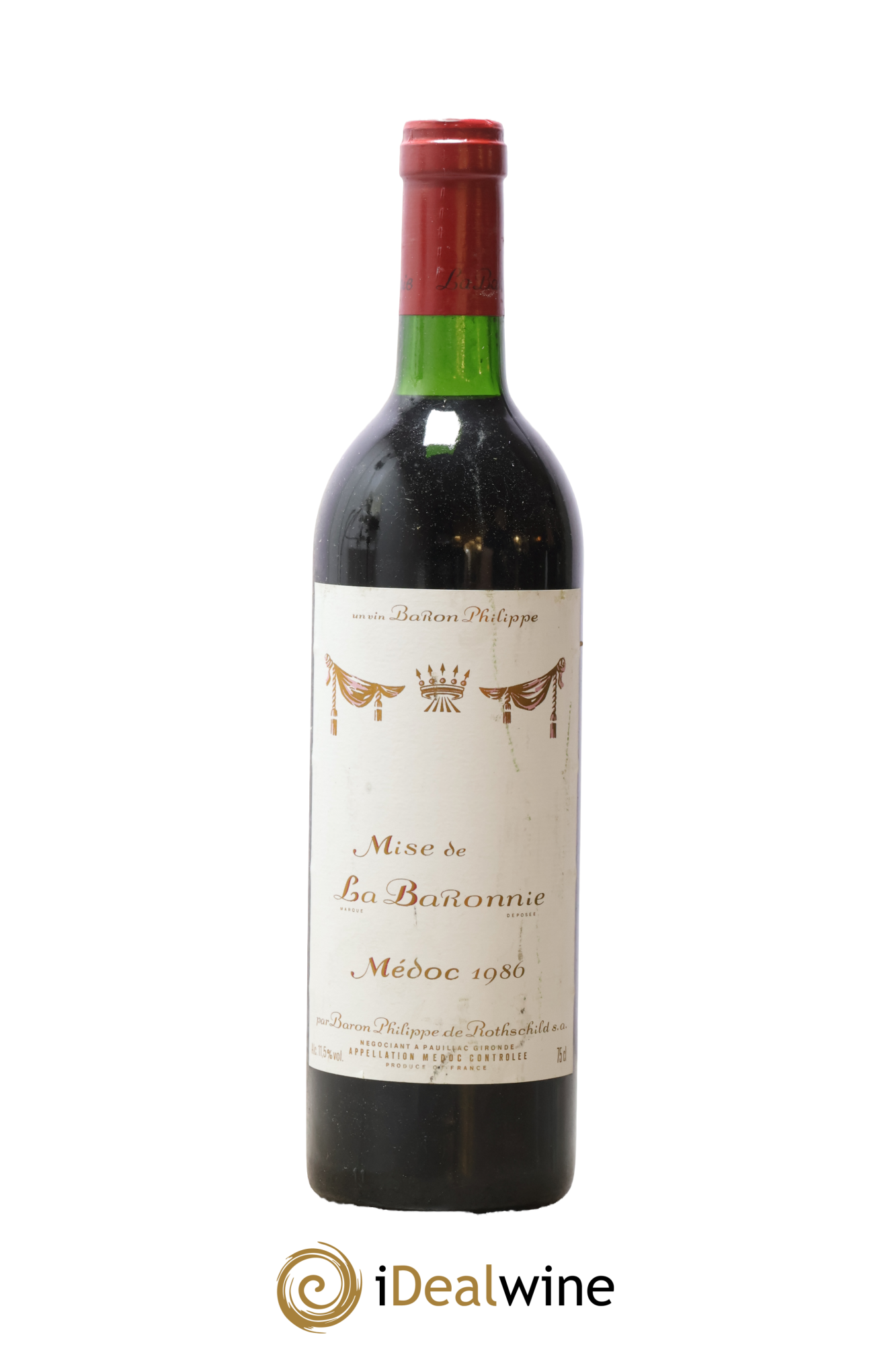 Médoc Mise de la Baronnie Baron Philippe de Rothschild 1986 - Posten von 1 Flasche - 0