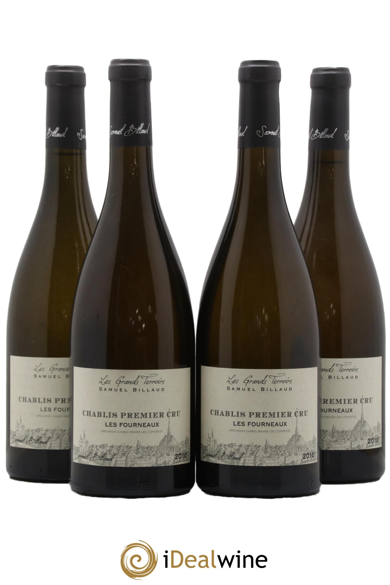Chablis 1er Cru Les Fourneaux Samuel Billaud 2010 - Lotto di 4 bottiglie - 0