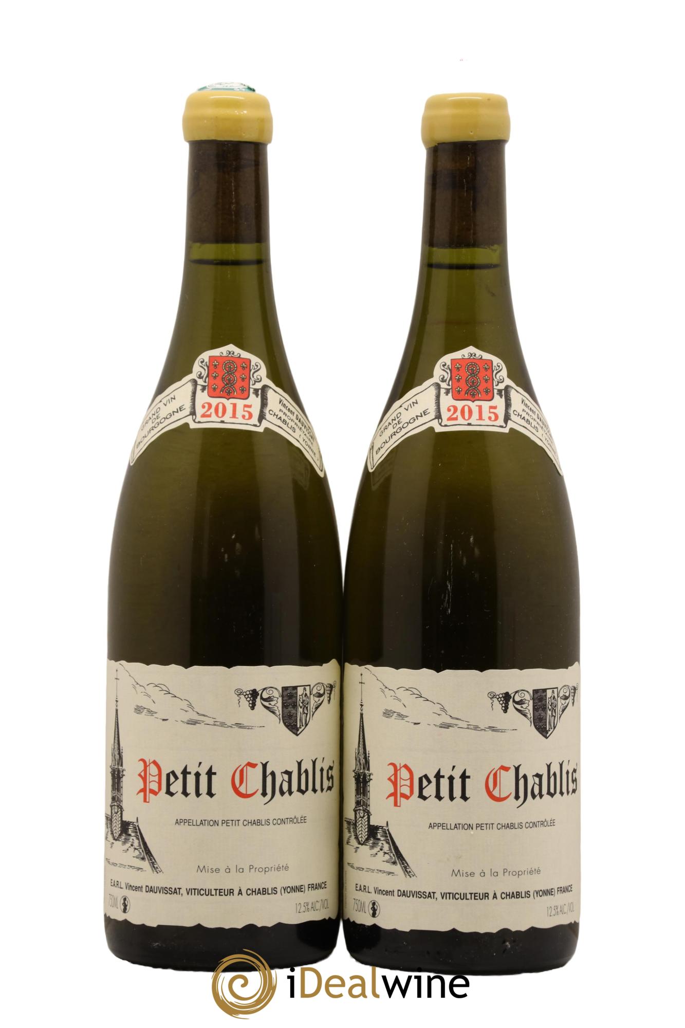 Petit Chablis Vincent Dauvissat (Domaine) 2015 - Lot de 2 bouteilles - 0
