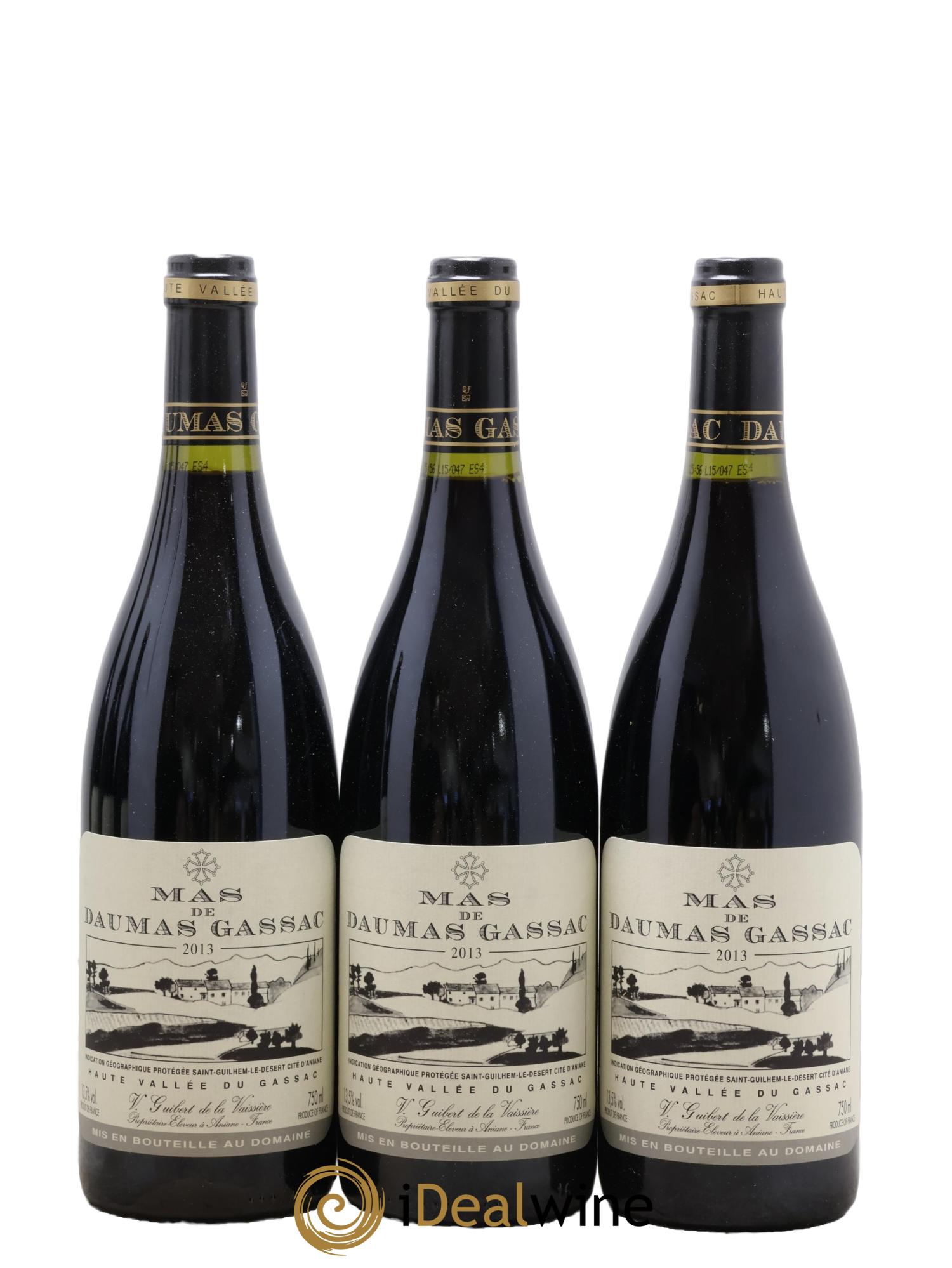 IGP St Guilhem-le-Désert - Cité d'Aniane Mas Daumas Gassac Famille Guibert de La Vaissière  2013 - Lot of 6 bottles - 1