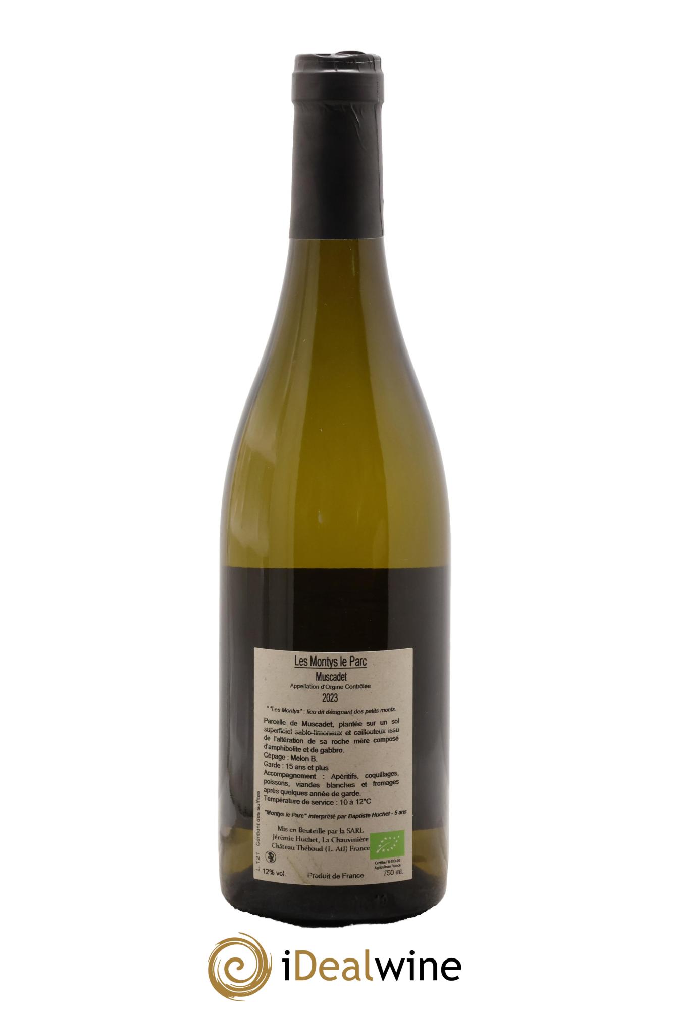 Muscadet-Sèvre-et-Maine Les Montys Le Parc Domaine De La Chauvinnière Jérémie Huchet 2023 - Lot de 1 bouteille - 1