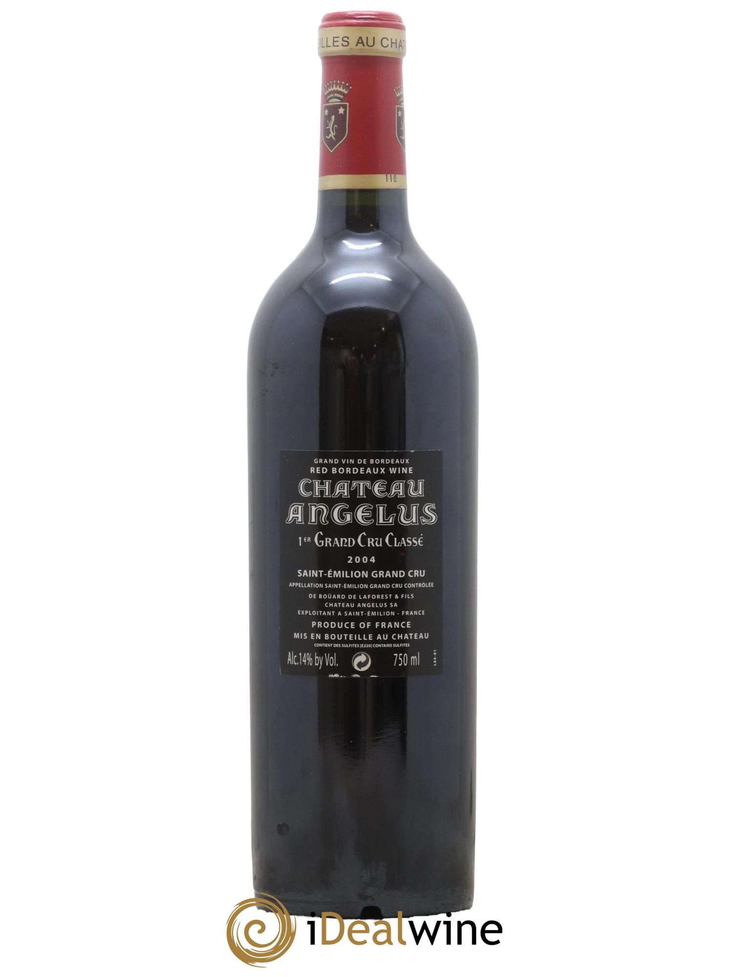 Château Angélus 1er Grand Cru Classé A 2004 - Lot de 1 bouteille - 1