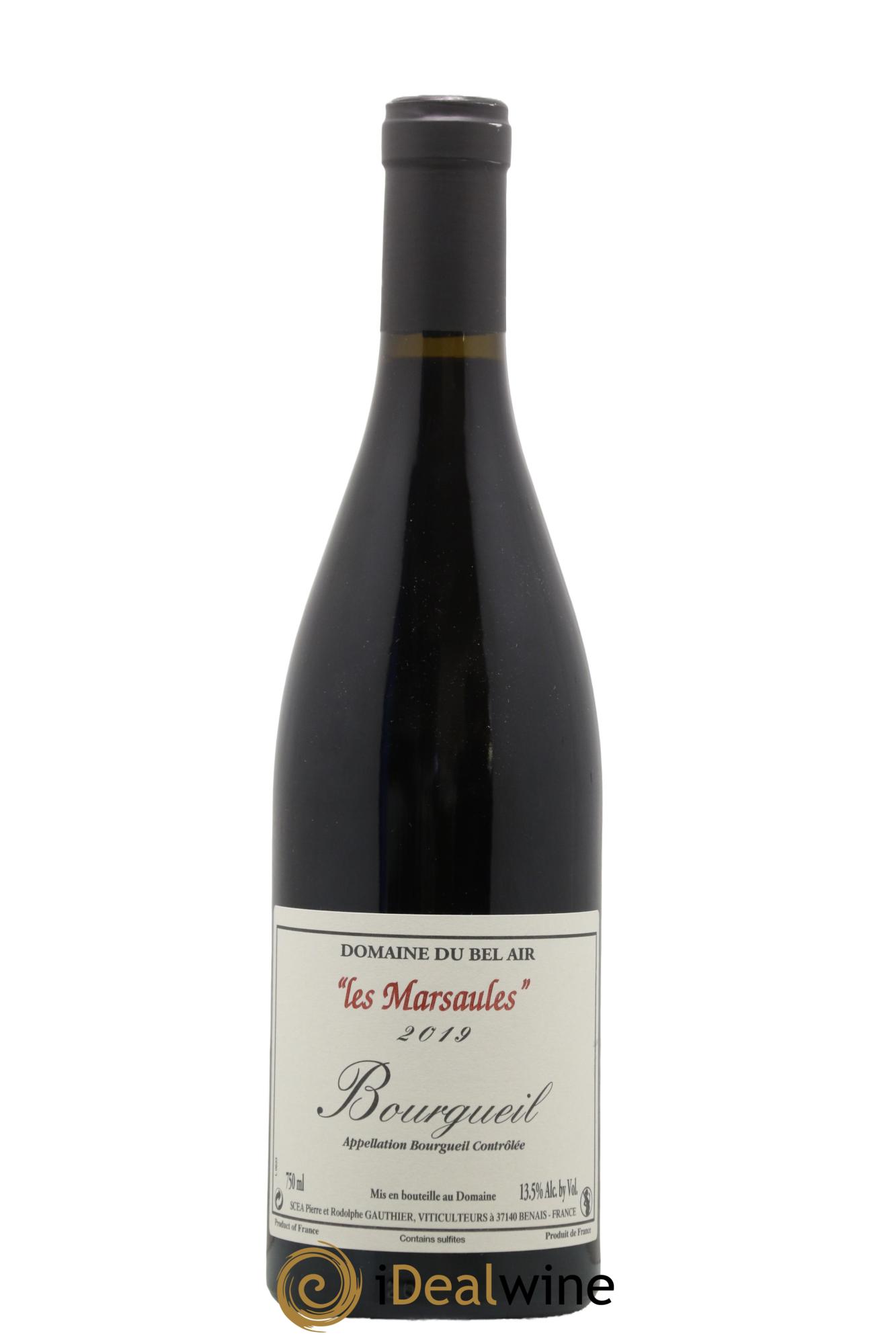 Bourgueil Marsaules Domaine du Bel Air 2019 - Lot de 1 bouteille - 0