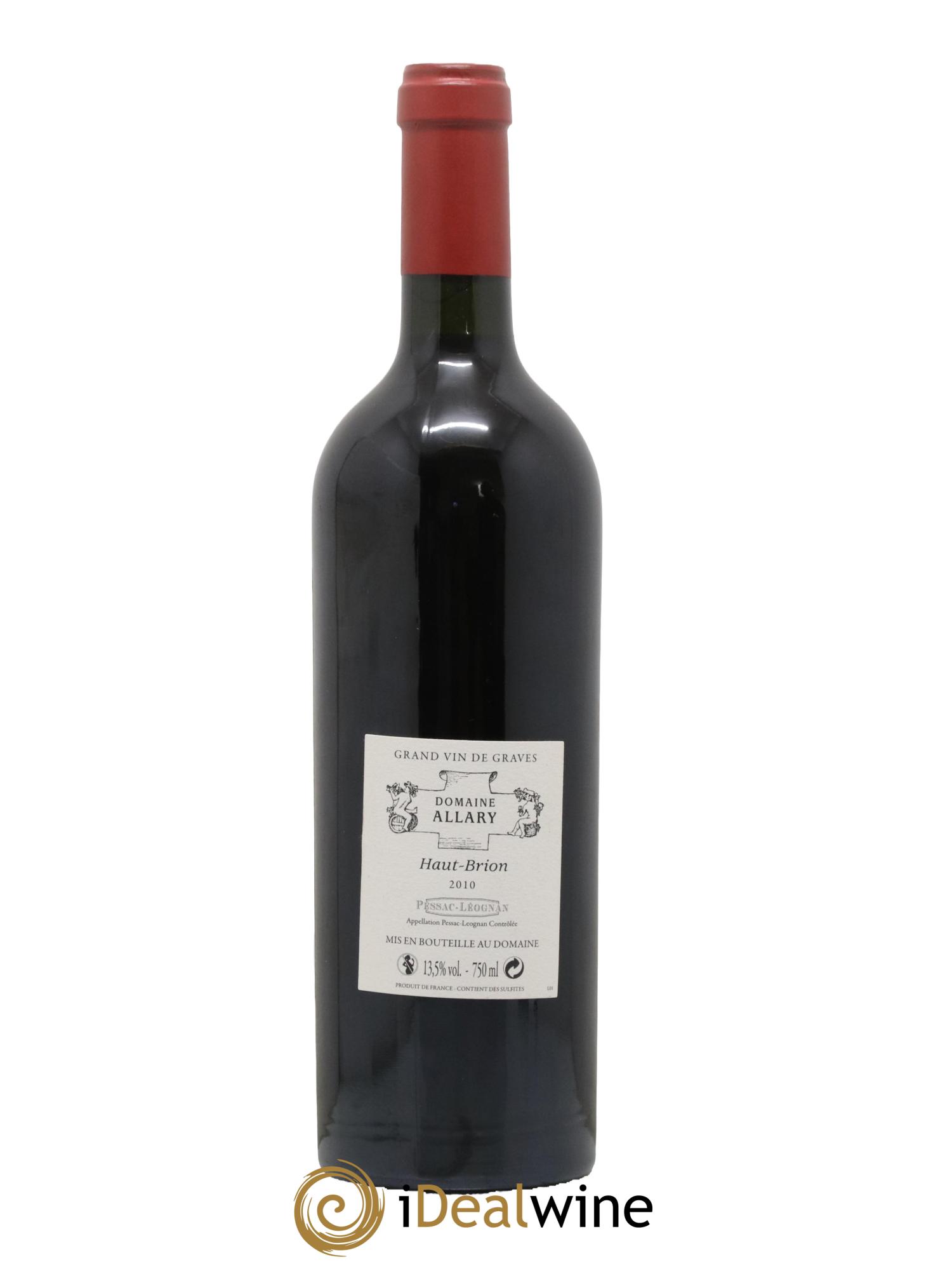 Domaine Allary Haut-Brion 2010 - Lot de 1 bouteille - 1