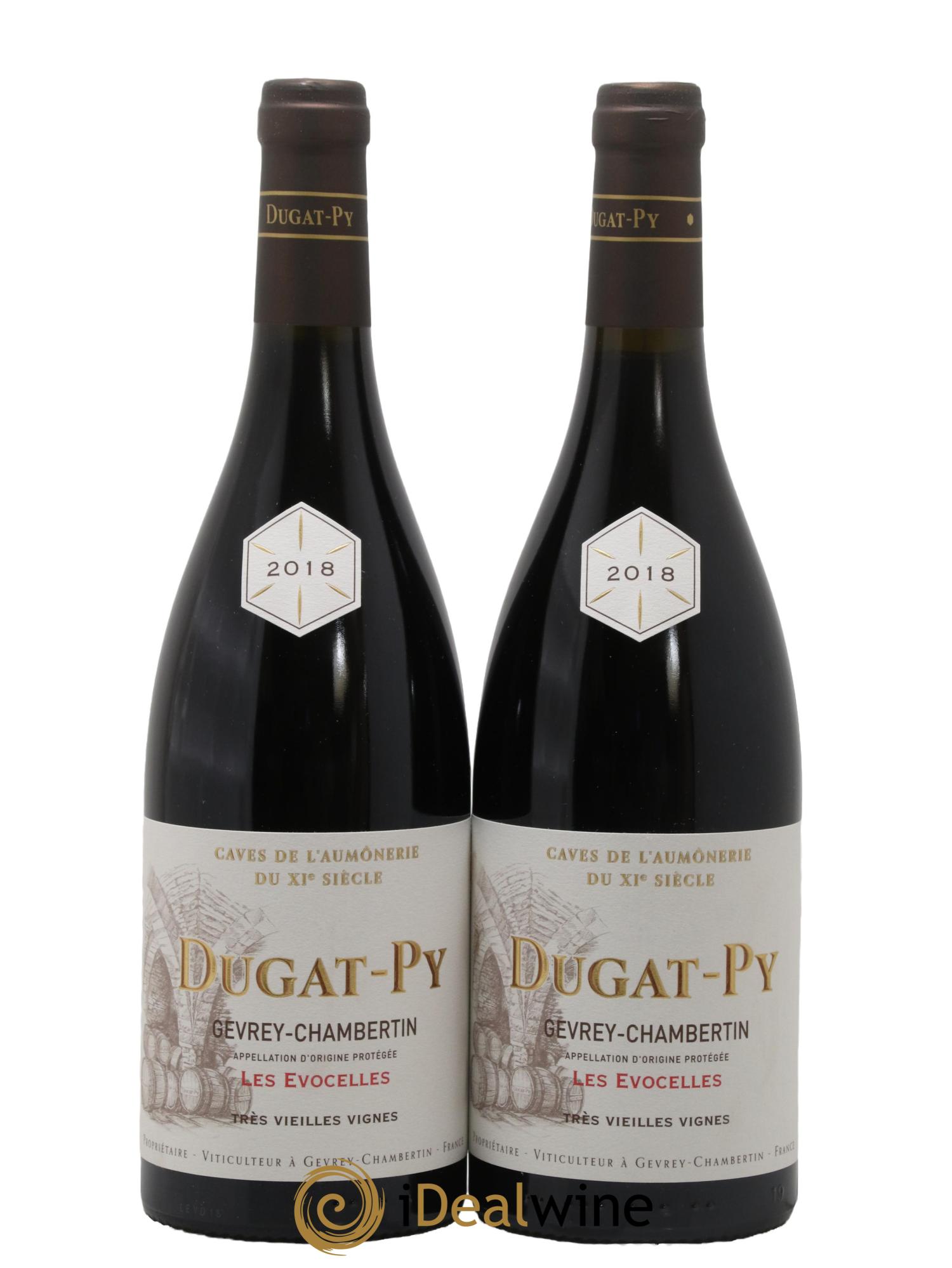 Gevrey-Chambertin Les Evocelles Vieilles Vignes Dugat-Py 2018 - Lot of 2 bottles - 0