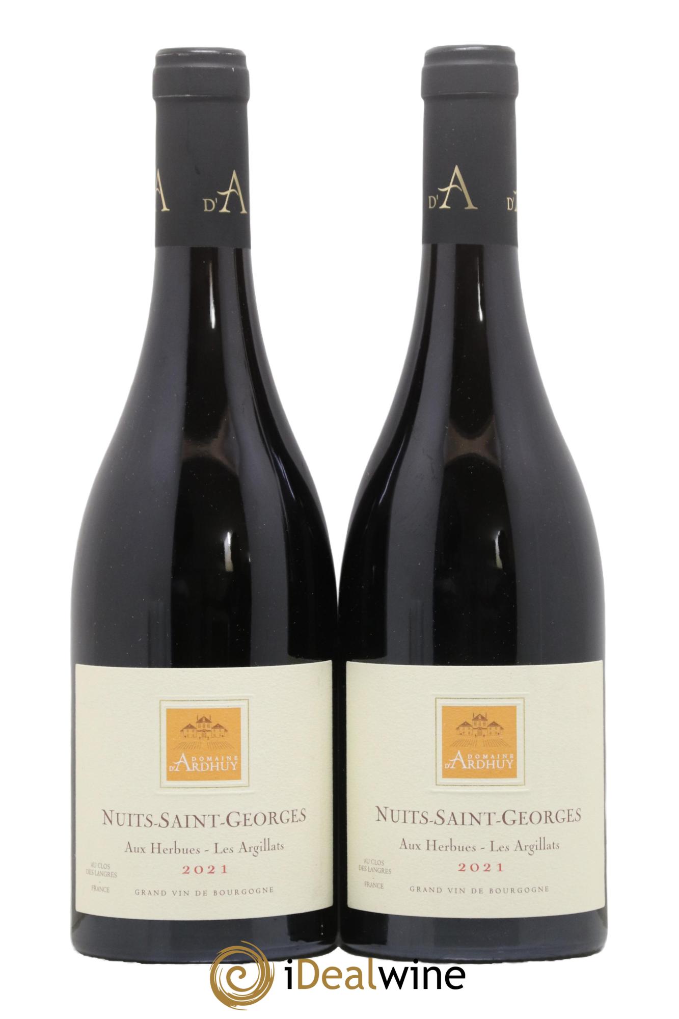 Nuits-Saint-Georges Aux Herbues Les Argilats Domaine Ardhuy 2021 - Lot de 2 bouteilles - 0