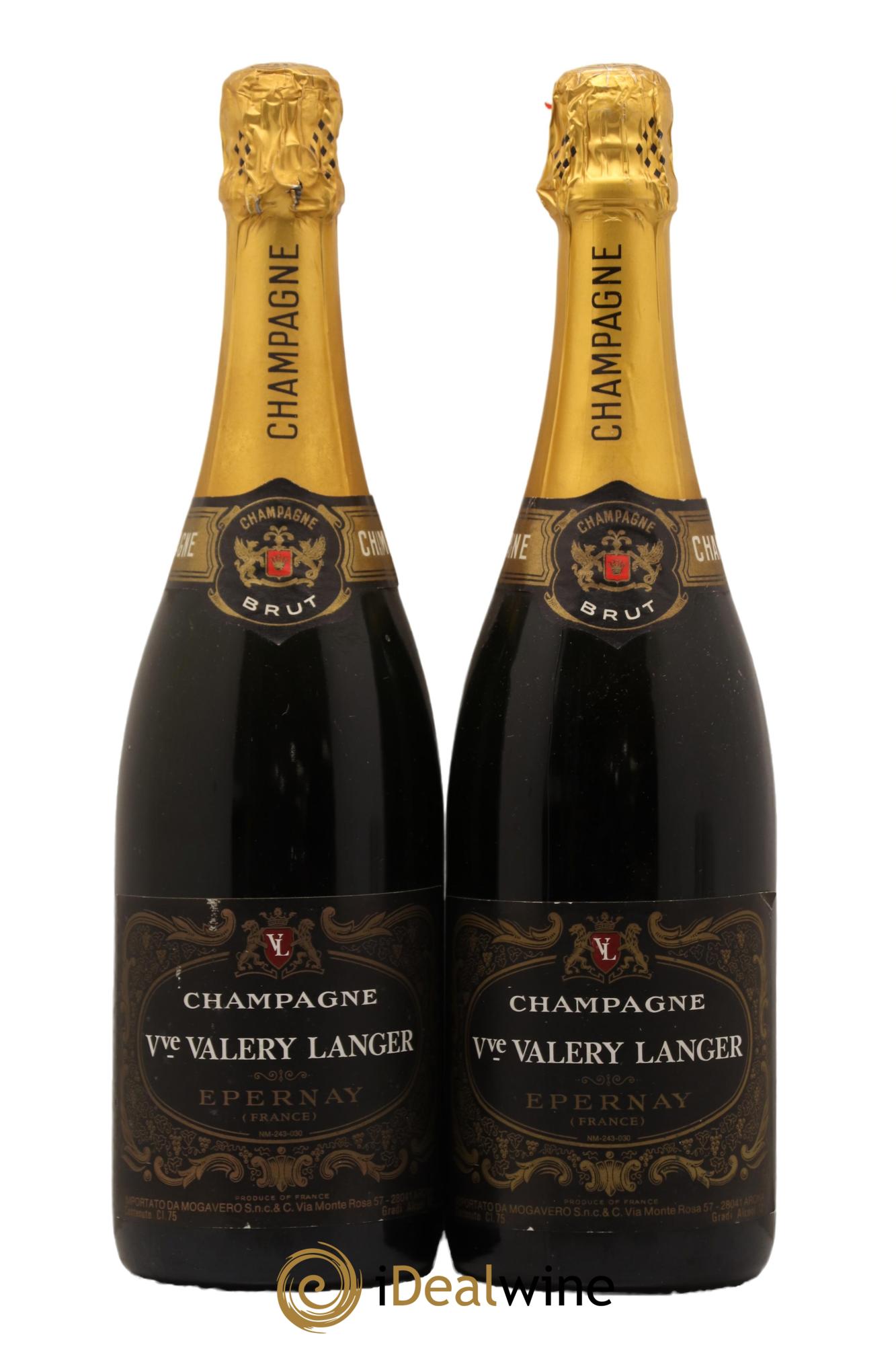 Champagne Brut Langer Valery - Lot de 2 bouteilles - 0