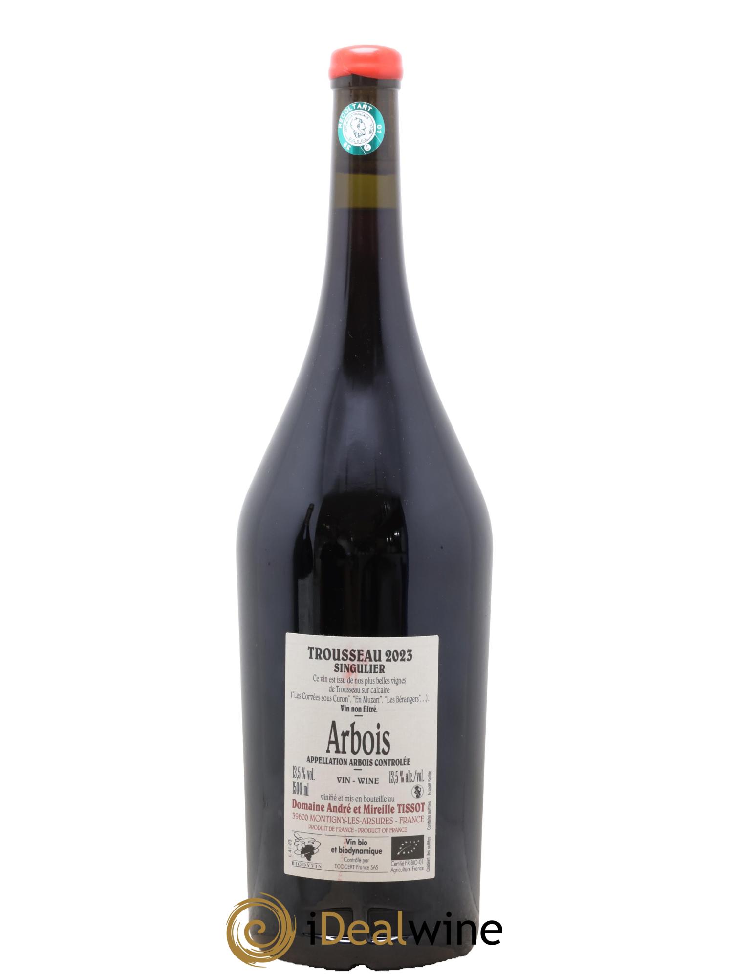 Arbois Trousseau Singulier Bénédicte et Stéphane Tissot  2023 - Posten von 1 Magnum - 1