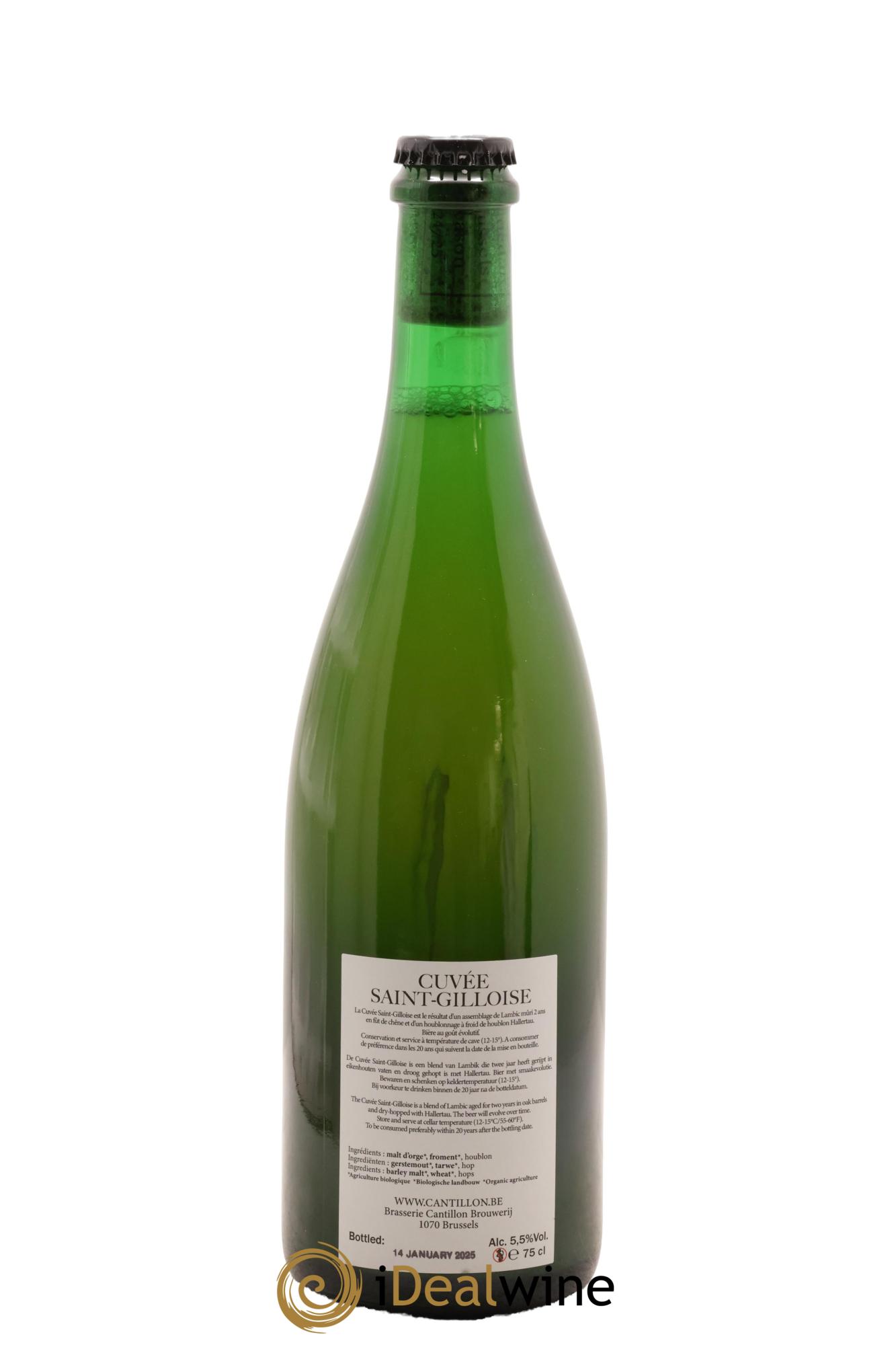 Bière Cantillon Cuvée Saint-Gilloise Mise 2025 - Lot de 1 bouteille - 1