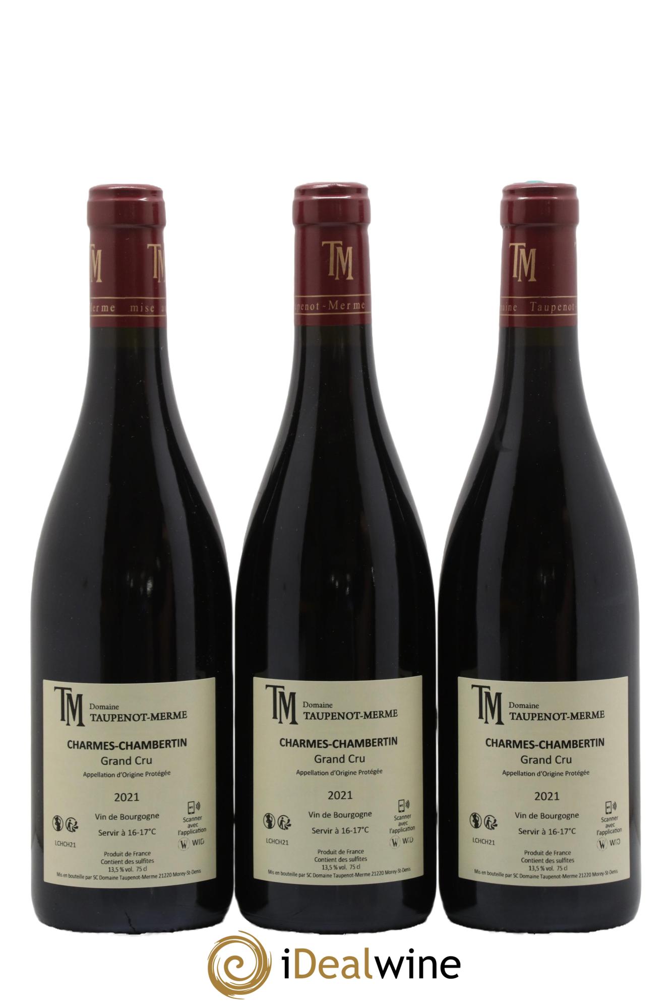Charmes-Chambertin Grand Cru Taupenot-Merme 2021 - Lot de 3 bouteilles - 1