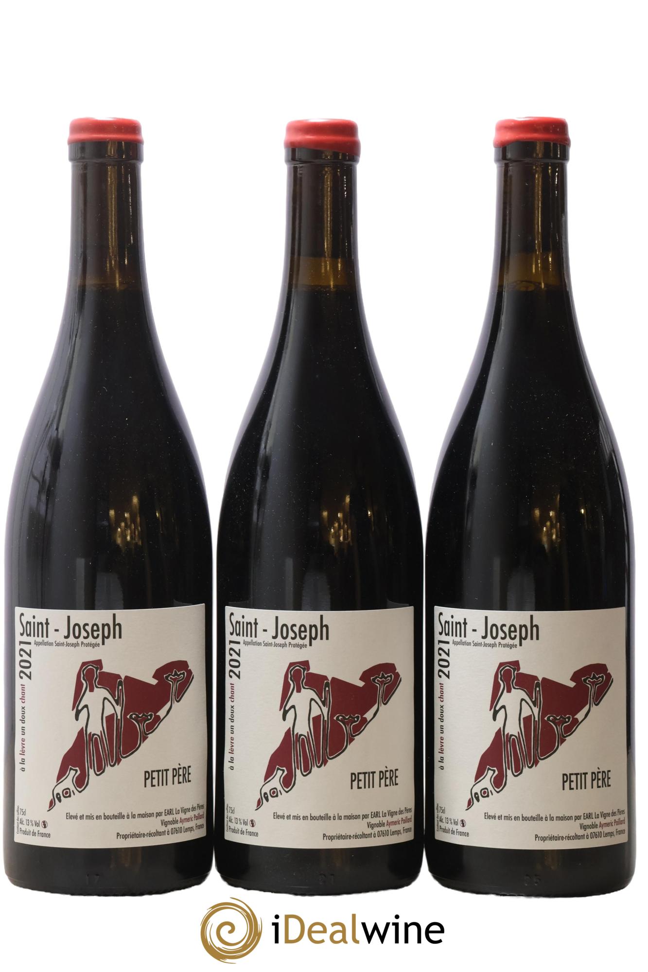 Saint-Joseph Petit Père La Vigne des Pères 2021 - Lot de 3 bouteilles - 0