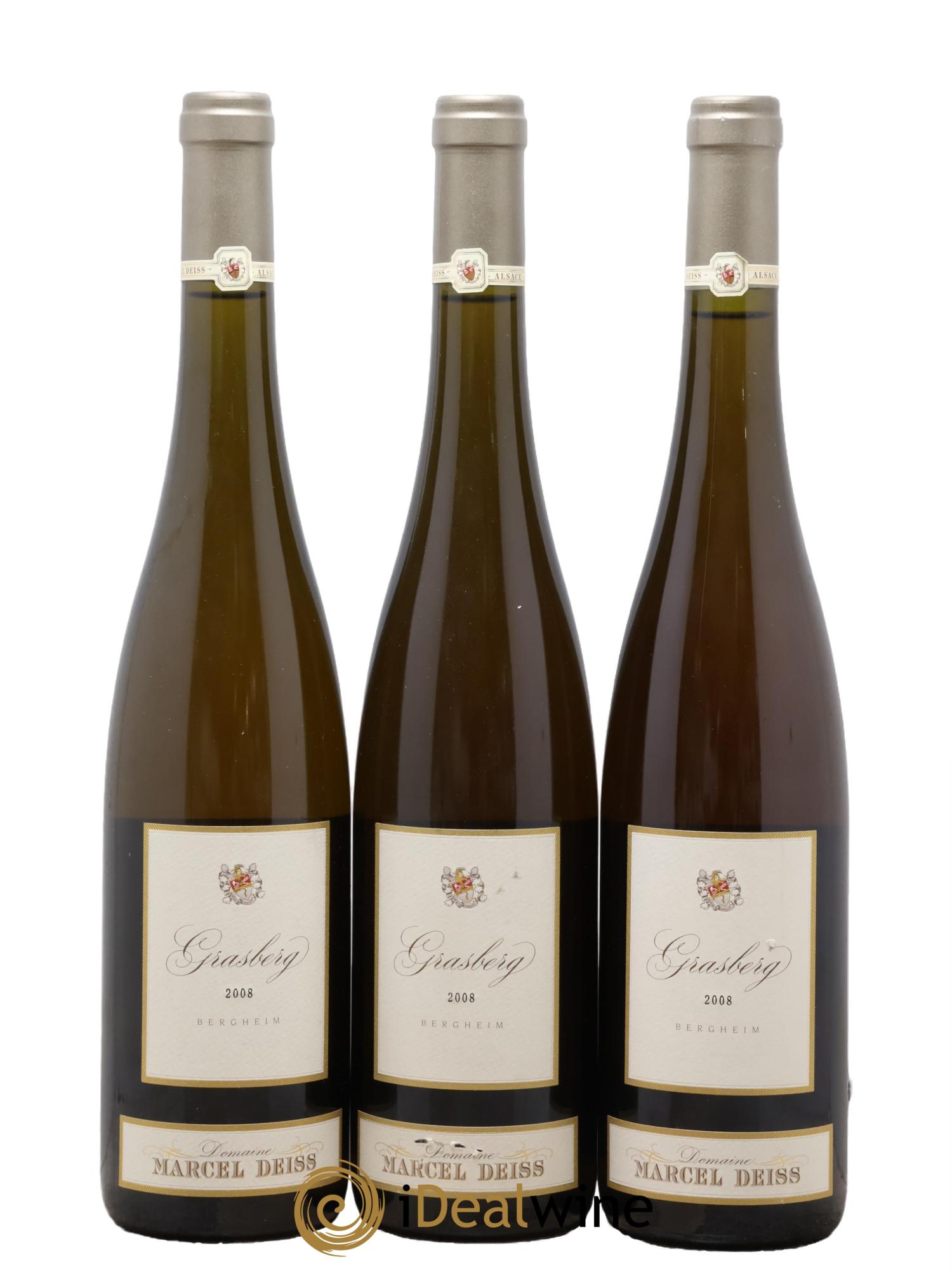 Alsace Grasberg Marcel Deiss (Domaine) 2008 - Lot of 3 bottles - 0