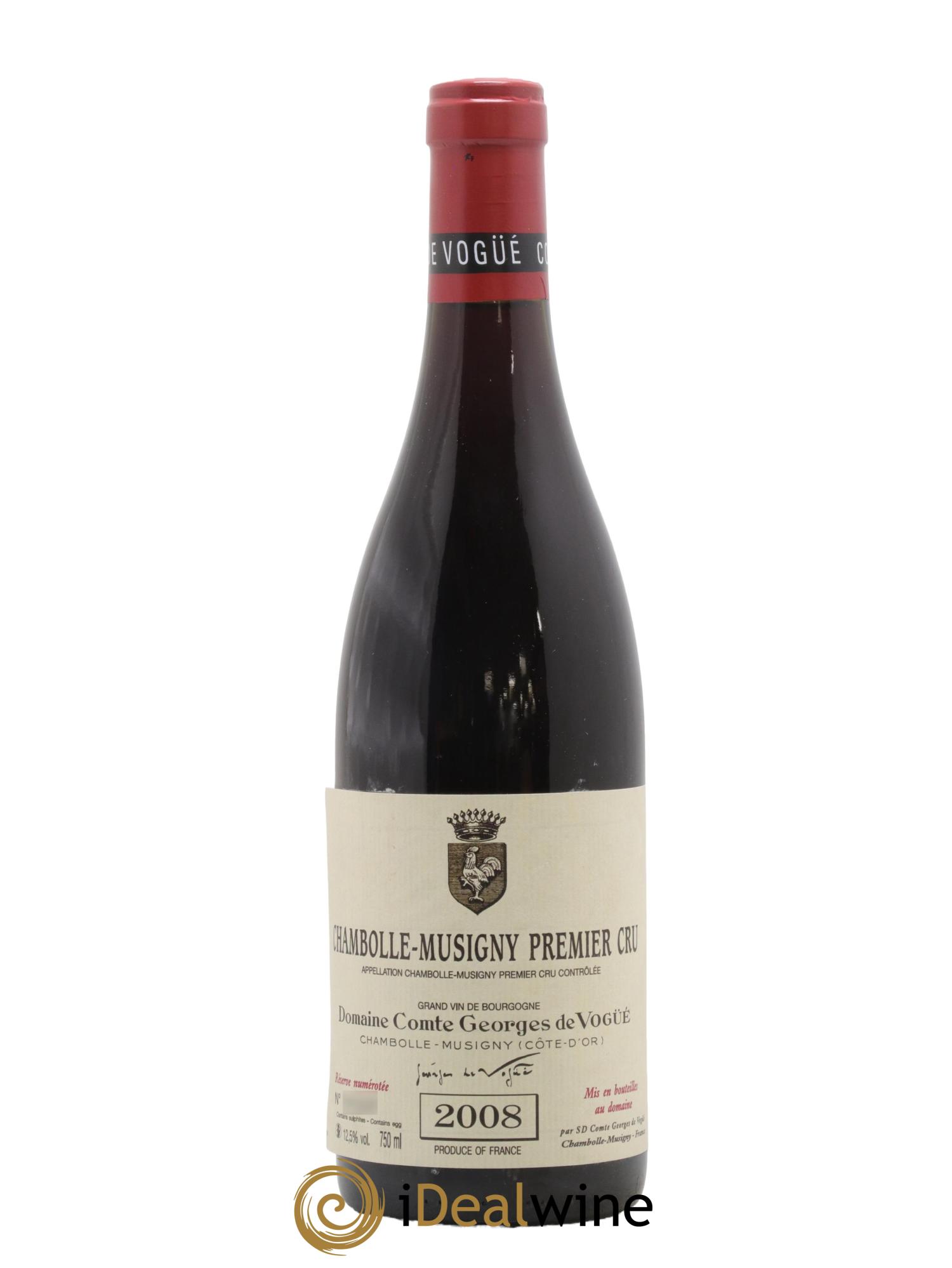 Chambolle-Musigny 1er Cru Comte Georges de Vogüé 2008 - Lot de 1 bouteille - 0