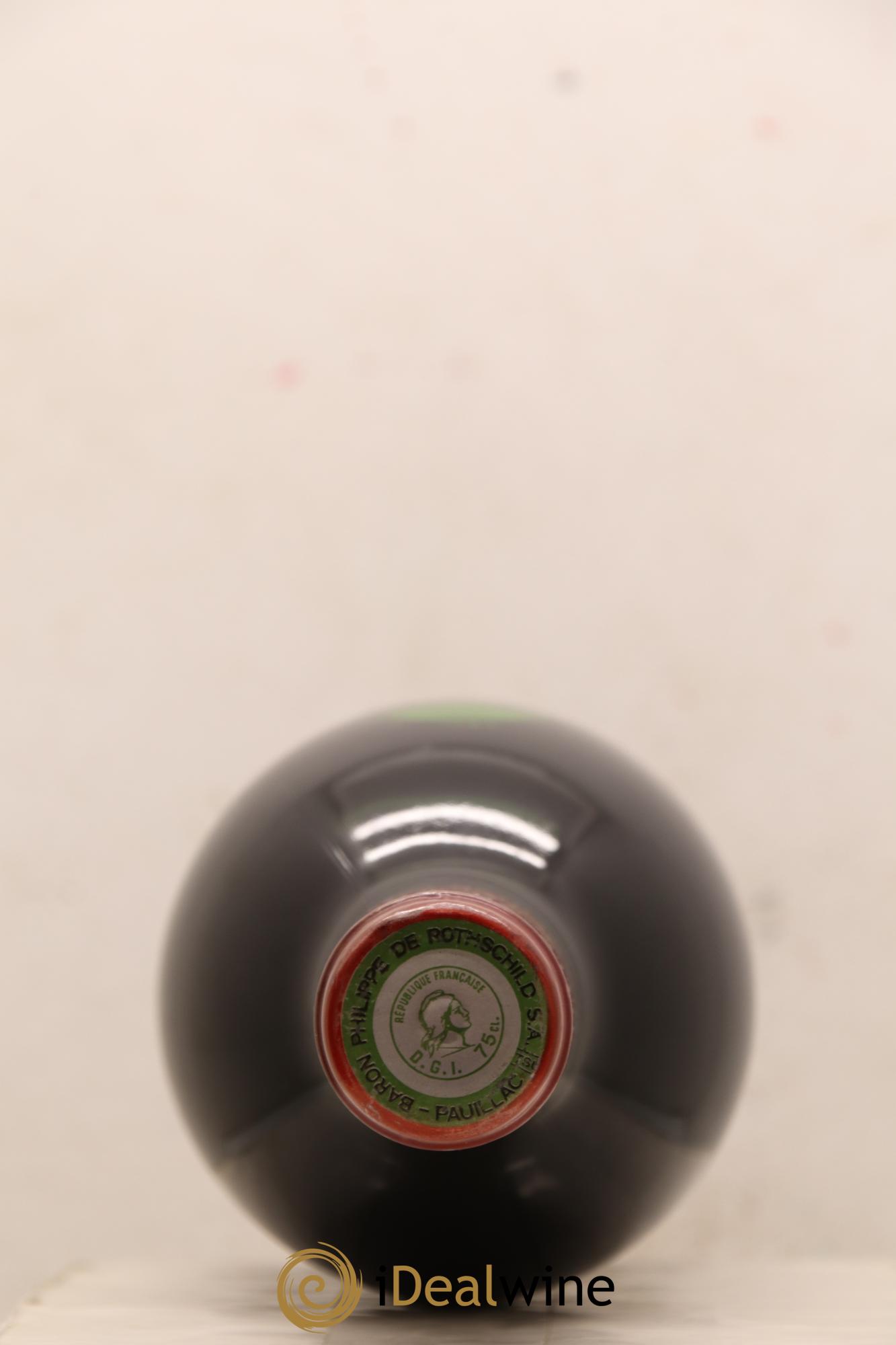 Château Mouton Rothschild 1er Grand Cru Classé 1986 - Lot de 1 bouteille - 1
