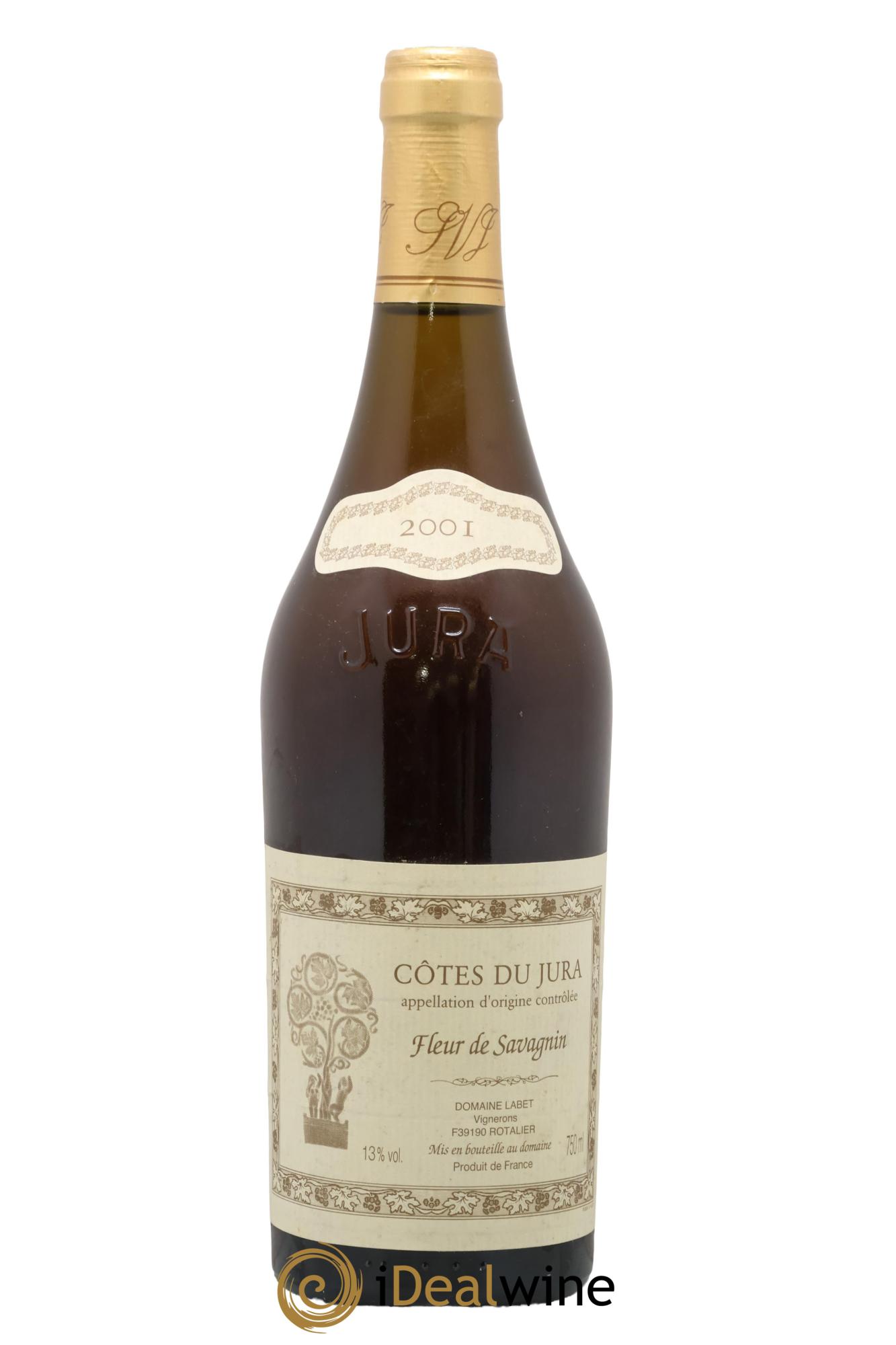 Côtes du Jura Fleur de Savagnin Romain - Julien - Charline Labet 2001 - Lot de 1 bouteille - 0