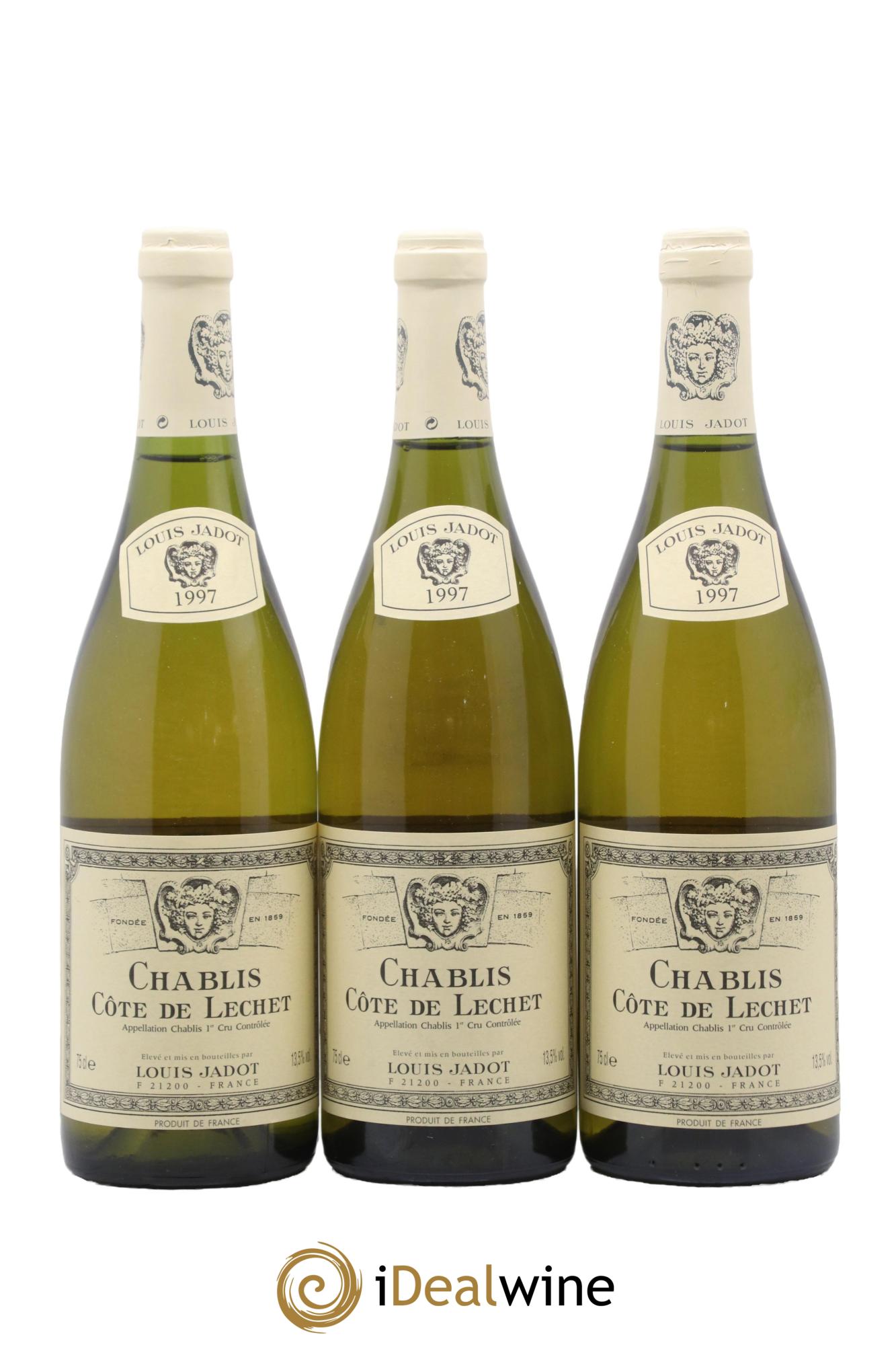 Chablis 1er Cru Côte de Léchet Louis Jadot 1997 - Lot de 3 bouteilles - 0