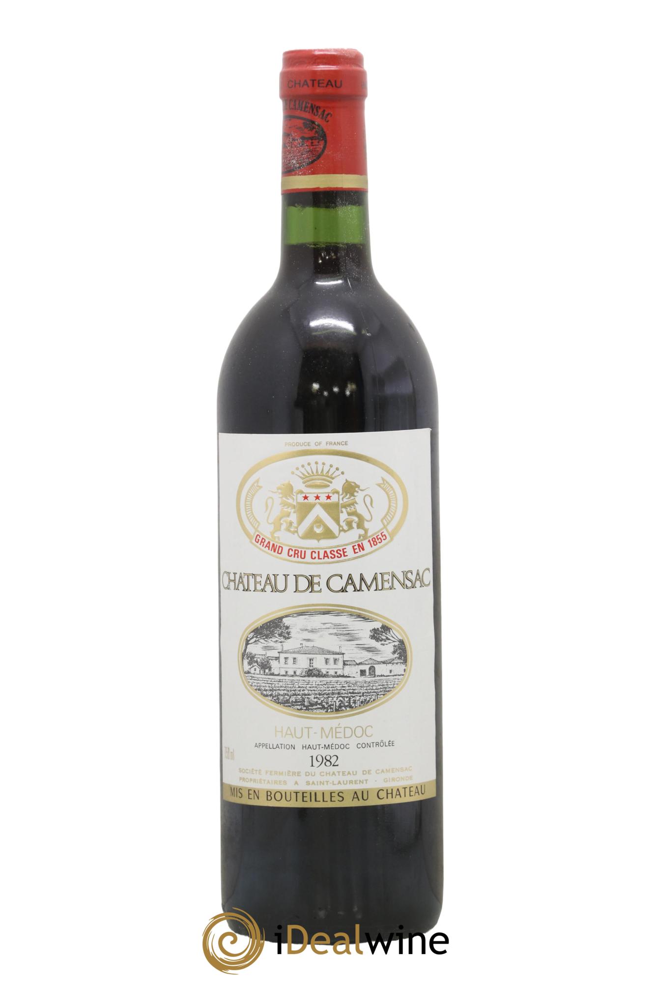 Château Camensac 5ème Grand Cru Classé 1982 - Lot de 1 bouteille - 0