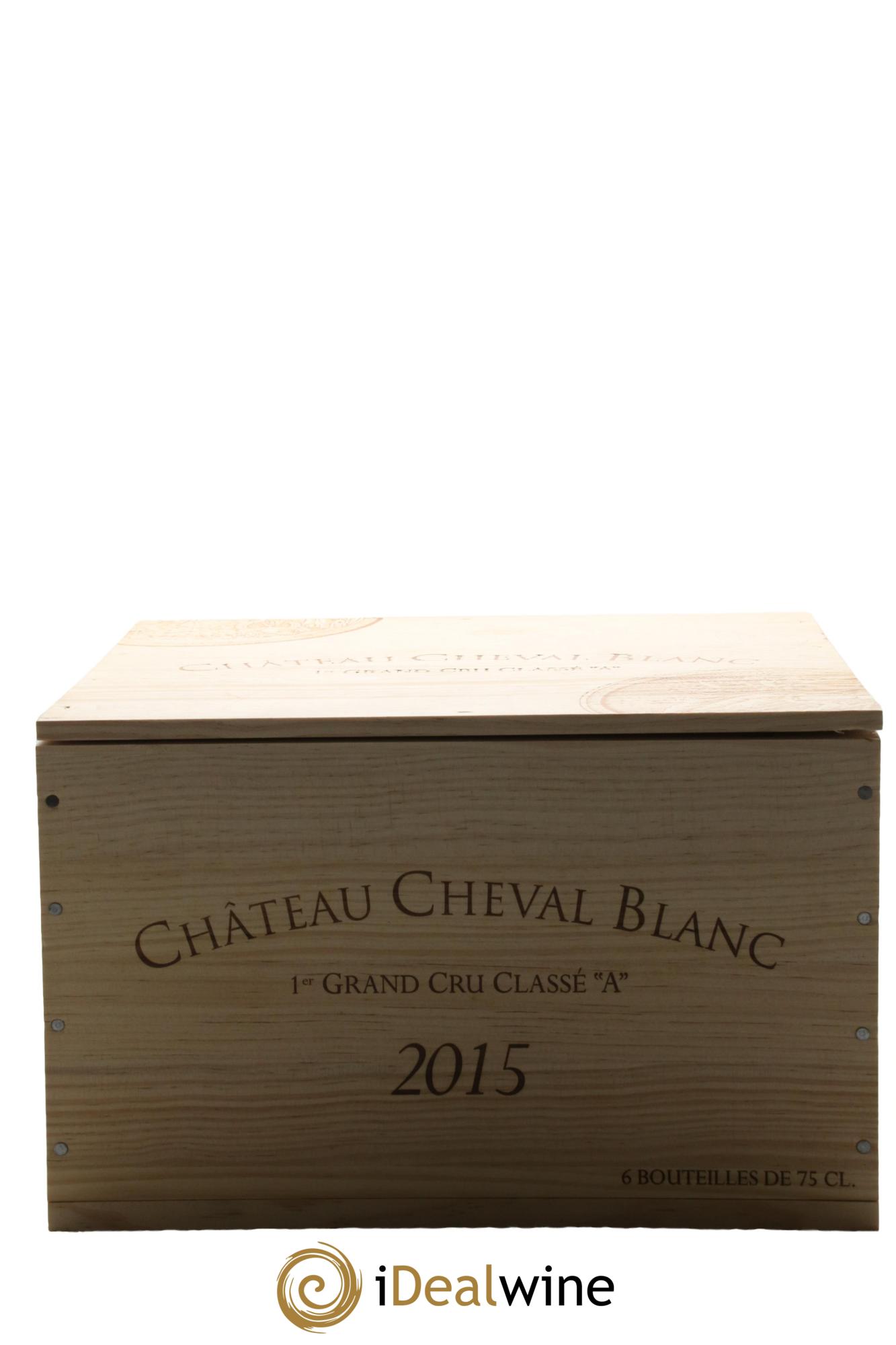 Château Cheval Blanc 1er Grand Cru Classé A  2015 - Lot de 6 bouteilles - 6