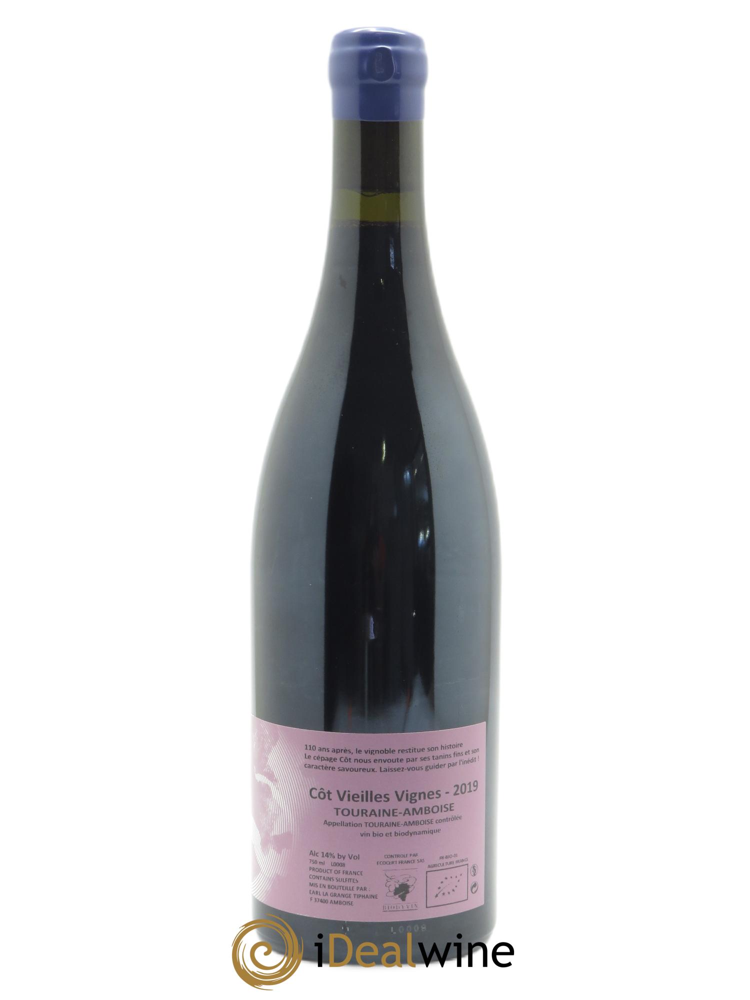 Touraine-Amboise Côt Vieilles Vignes La Grange Tiphaine 2019 - Lot of 1 bottle - 1