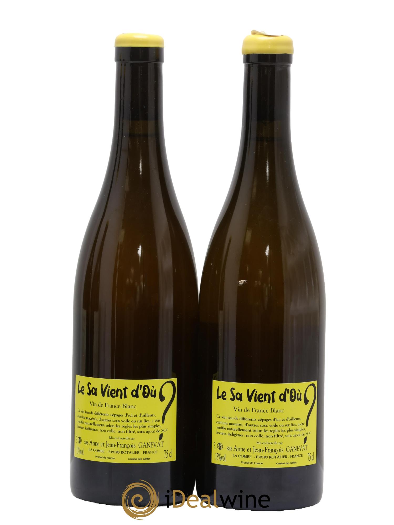 Vin de France Le Sa Vient d'Ou Anne et Jean François Ganevat 2016 - Lot de 2 bouteilles - 1
