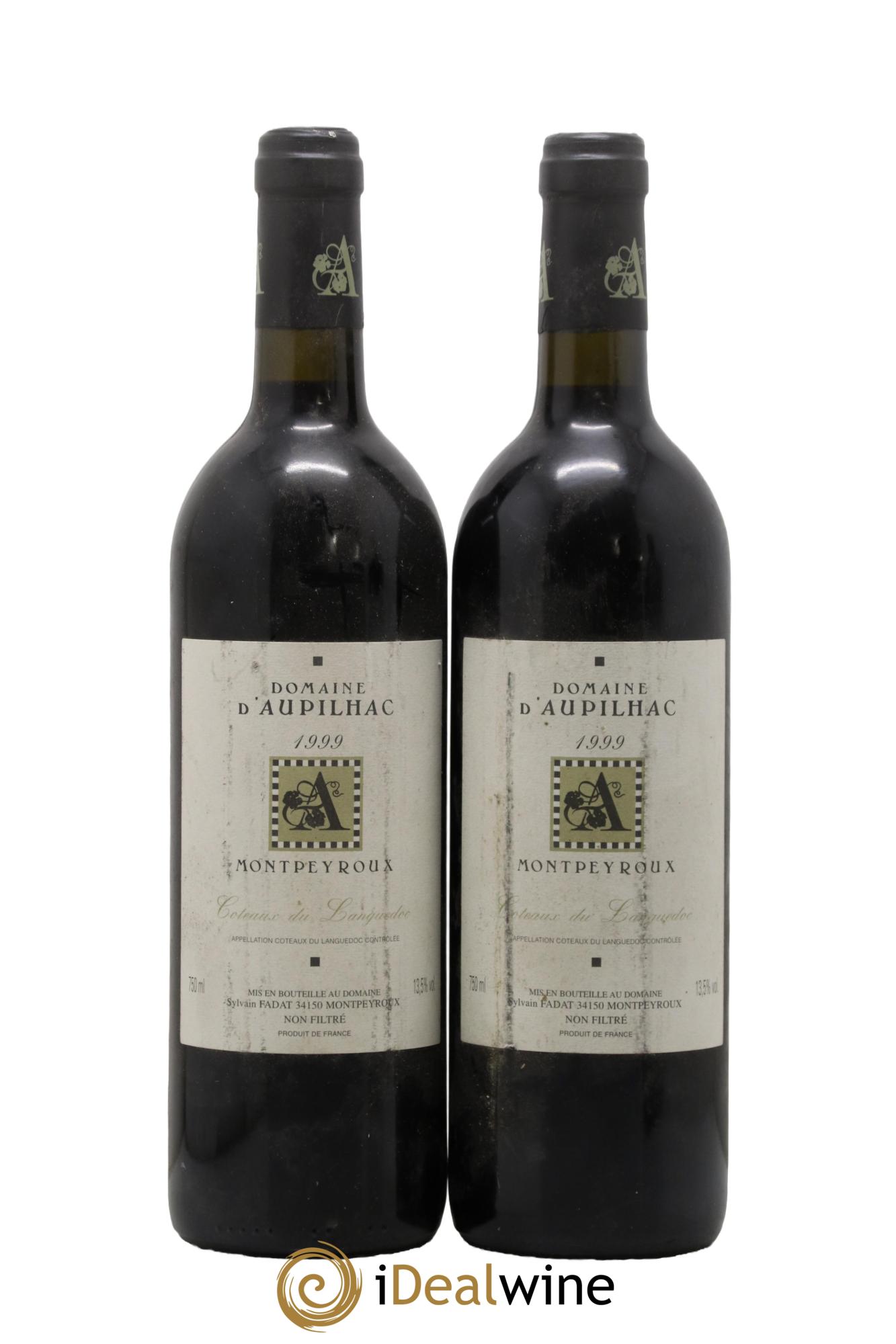 Coteaux du Languedoc - Montpeyroux Aupilhac (Domaine d') Sylvain Fadat 1999 - Lot of 2 bottles - 0