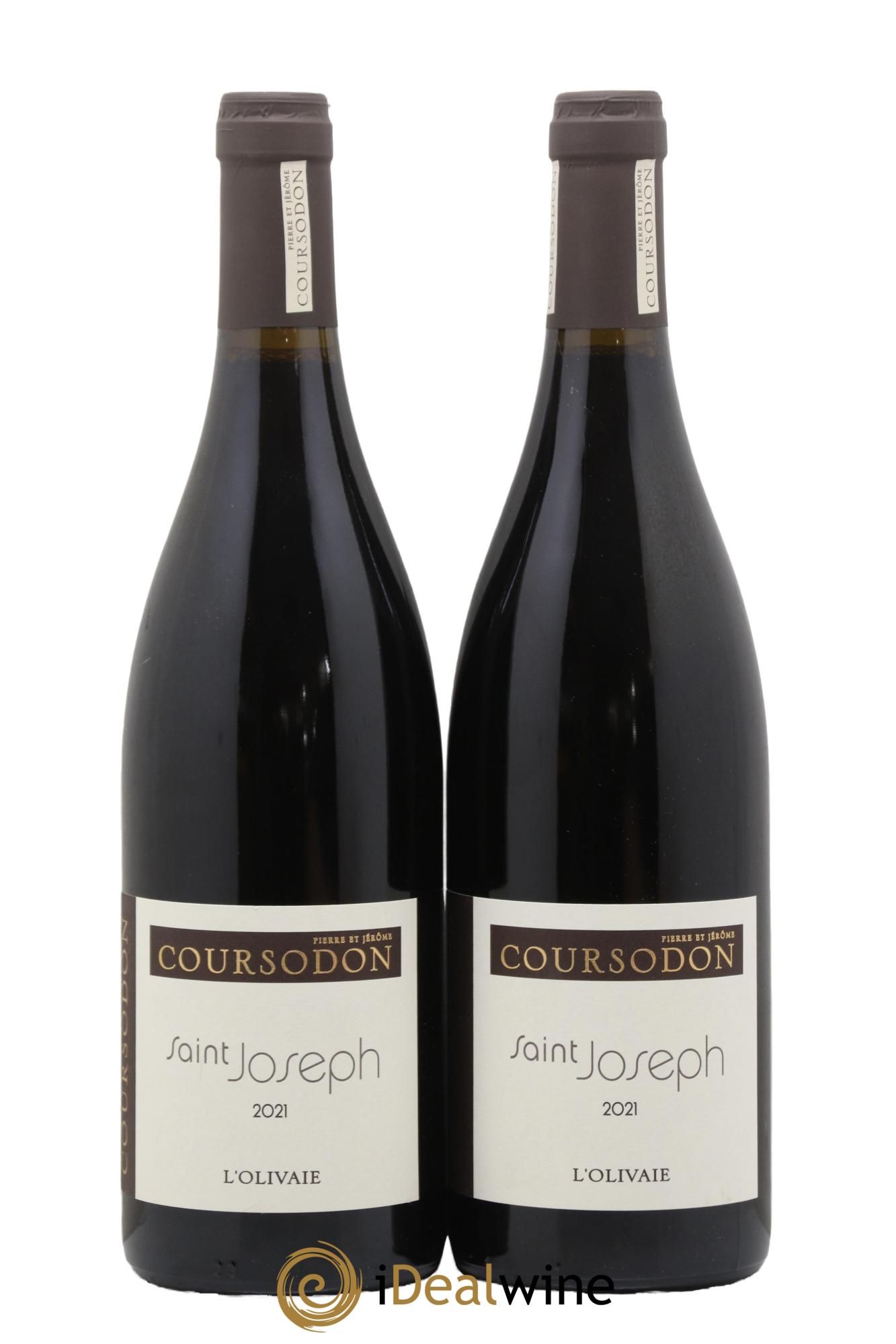 Saint-Joseph L'Olivaie Pierre et Jérôme Coursodon 2021 - Posten von 2 Flaschen - 0