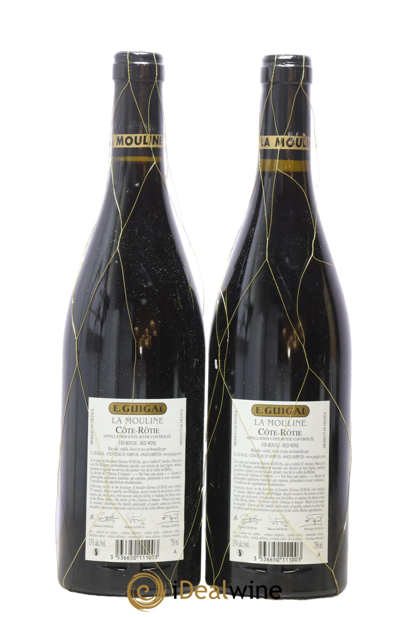 Côte-Rôtie La Mouline Guigal 2011 - Lot of 2 bottles - 1