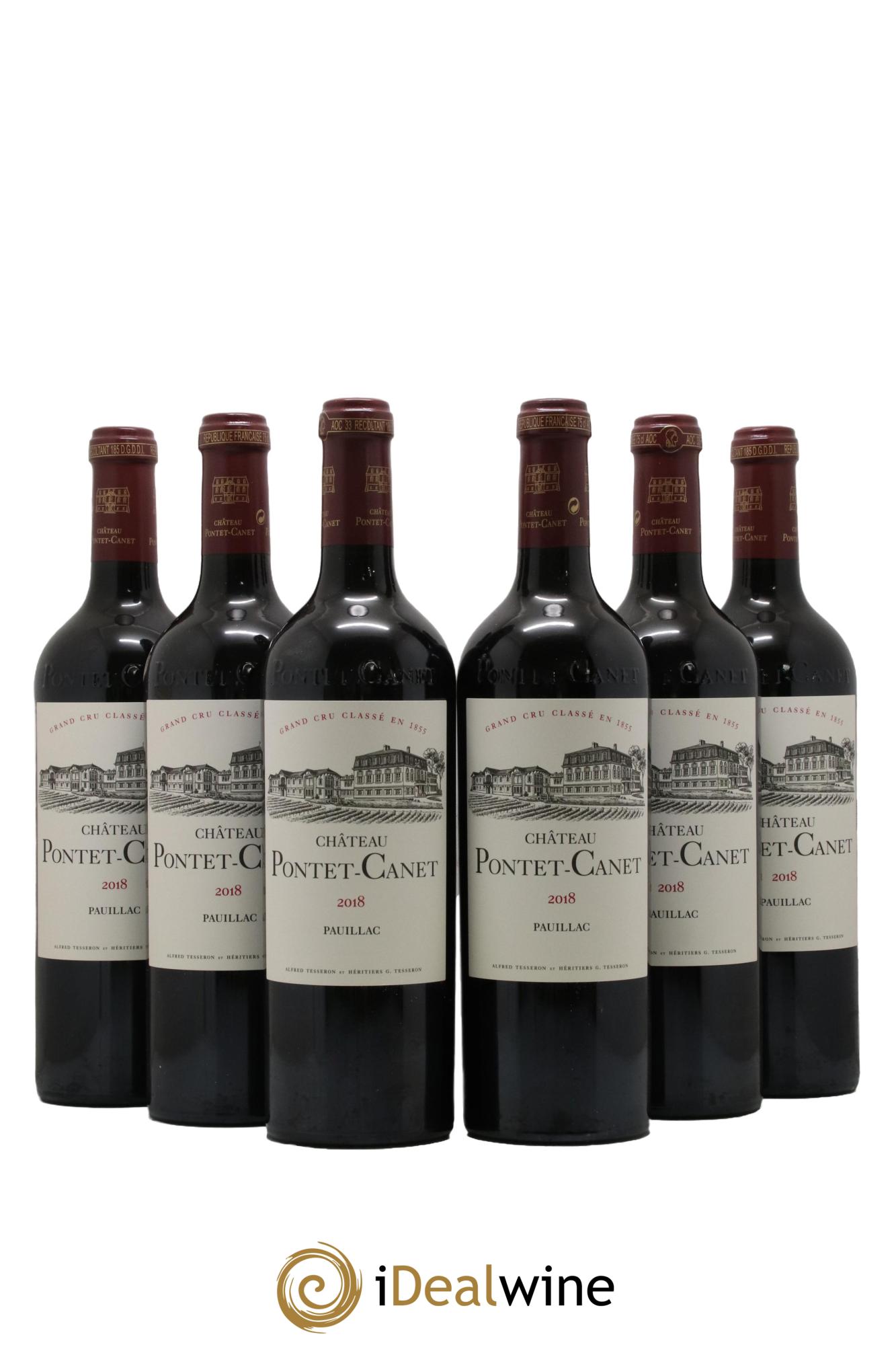 Château Pontet Canet 5ème Grand Cru Classé  2018 - Lot de 6 bouteilles - 0