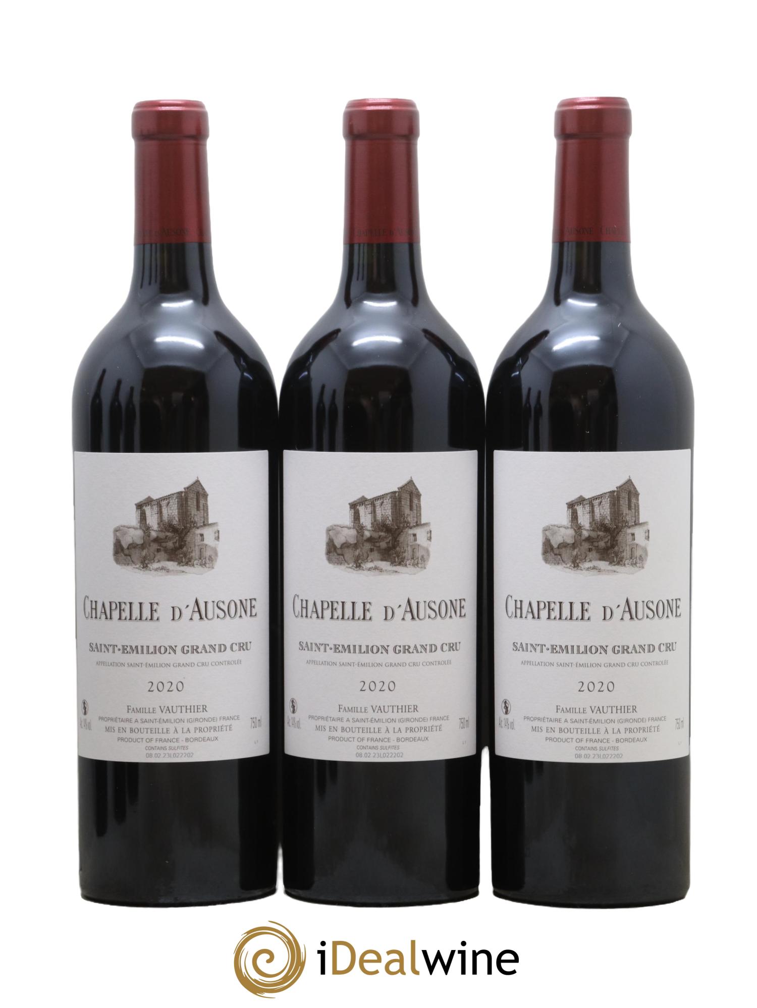 Chapelle d'Ausone Second Vin 2020 - Lot de 6 bouteilles - 1