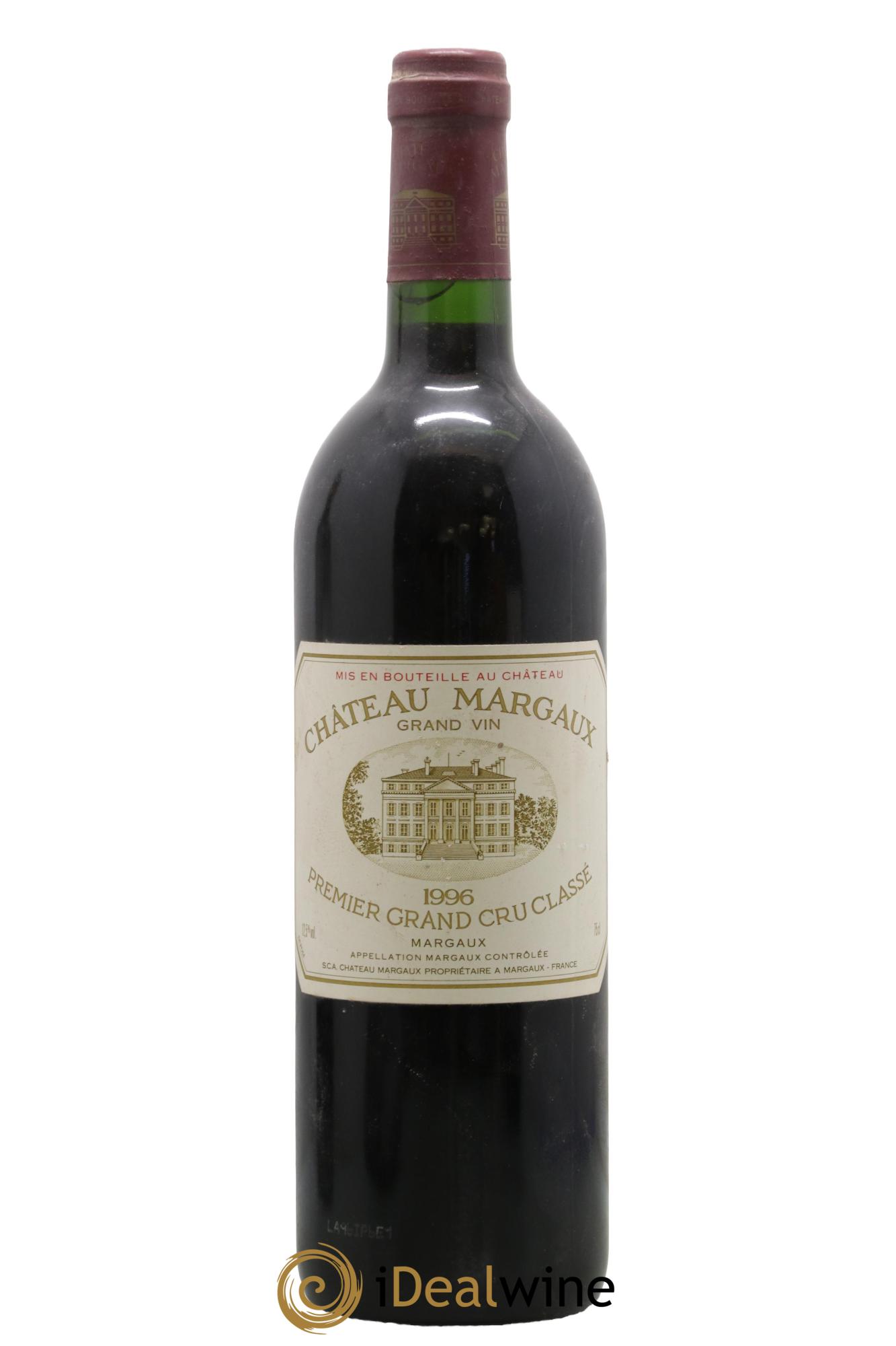 Château Margaux 1er Grand Cru Classé 1996 - Lot de 1 bouteille - 0