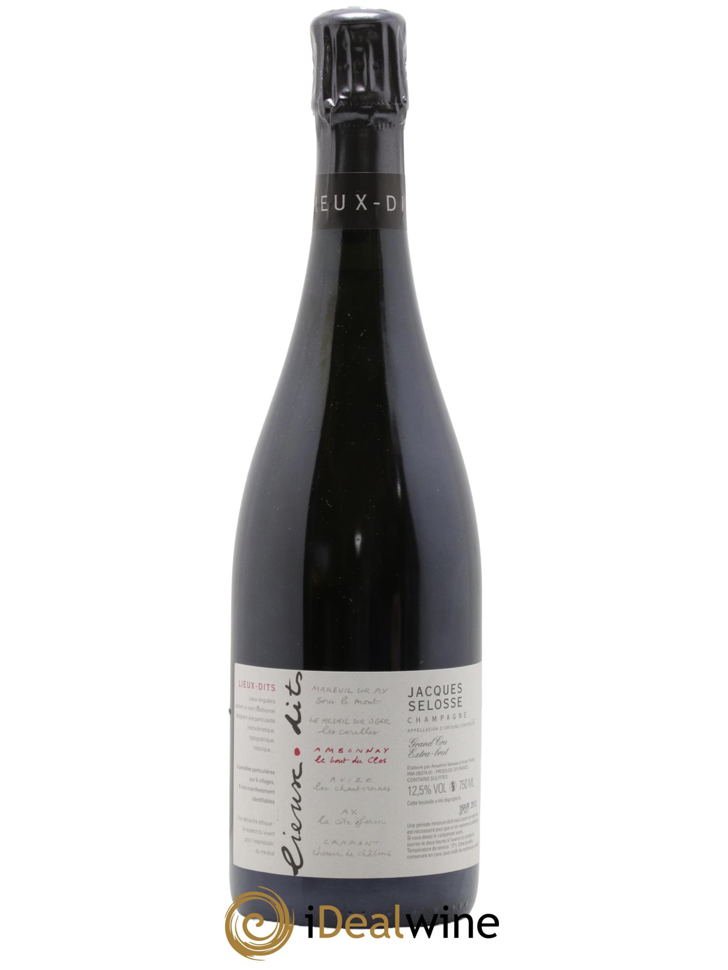 Ambonnay Le Bout du Clos Grand Cru Extra-Brut Jacques Selosse - Lot de 1 bouteille - 0