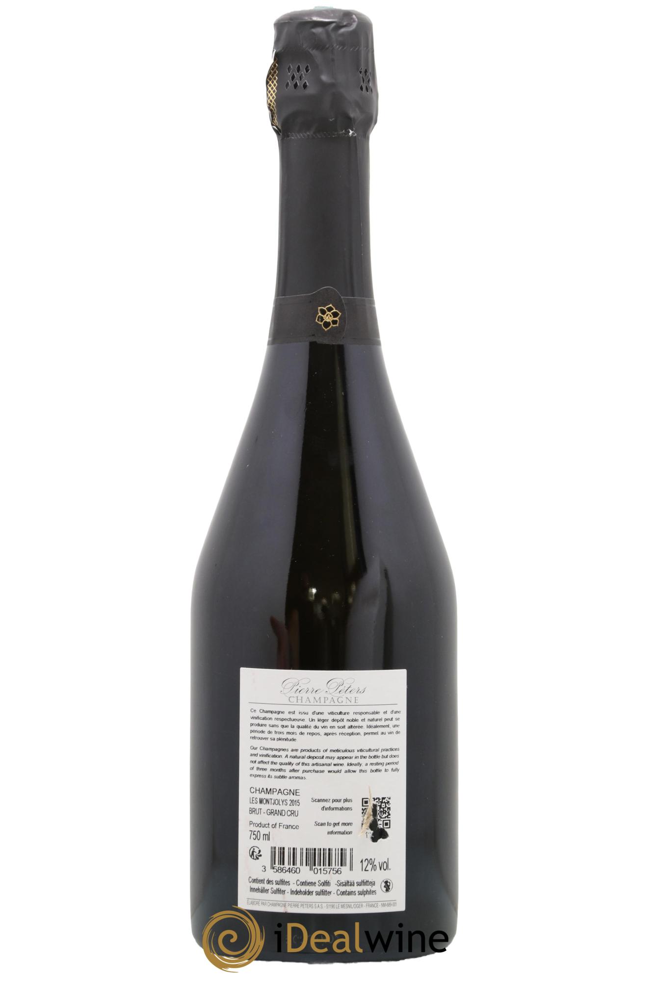 Les Montjolys Brut Blanc de Blancs Cuvée Spéciale Pierre Péters 2015 - Lot of 1 bottle - 1