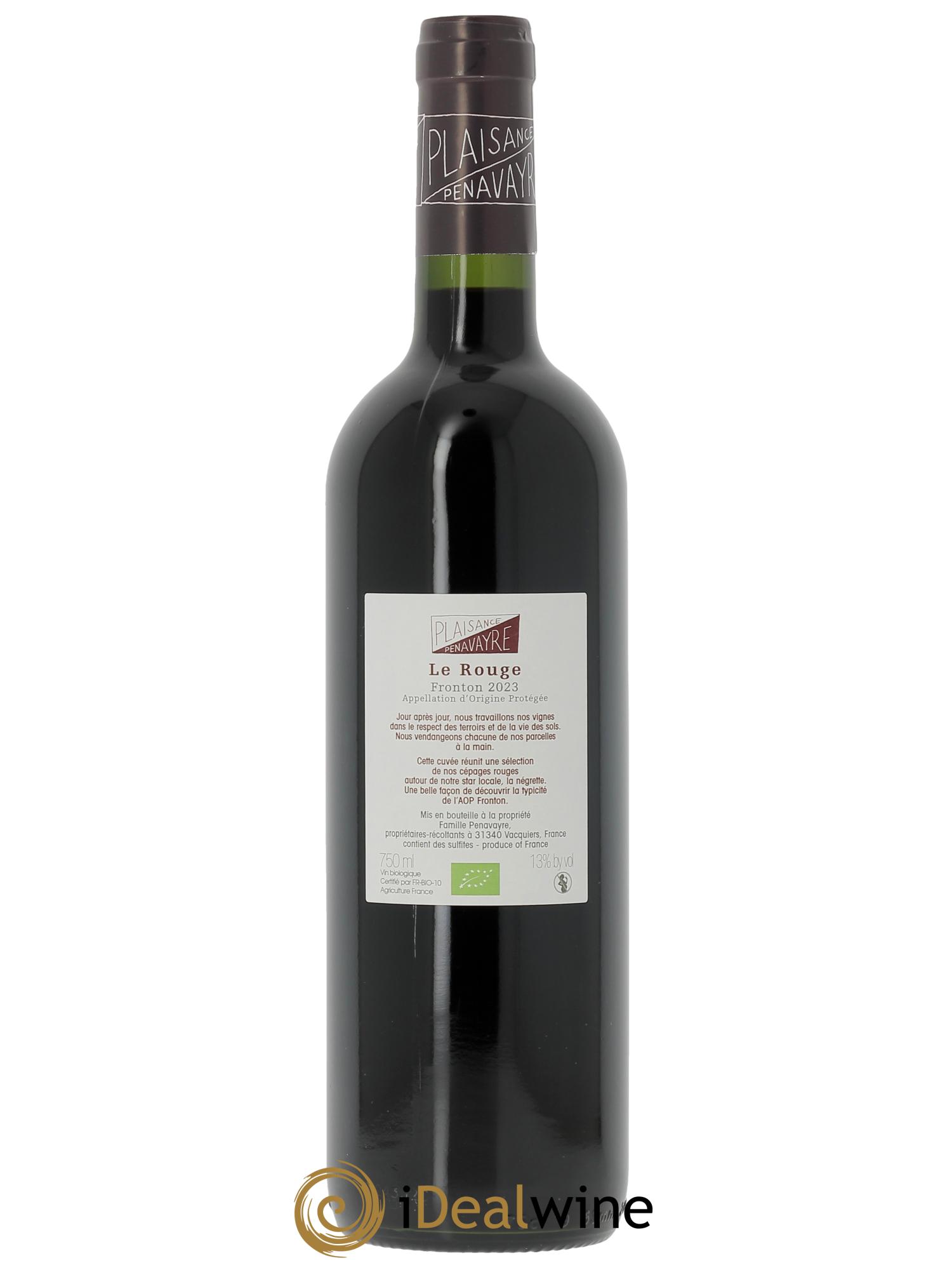 Fronton Plaisance Penavayre  2023 - Lot de 1 bouteille - 1