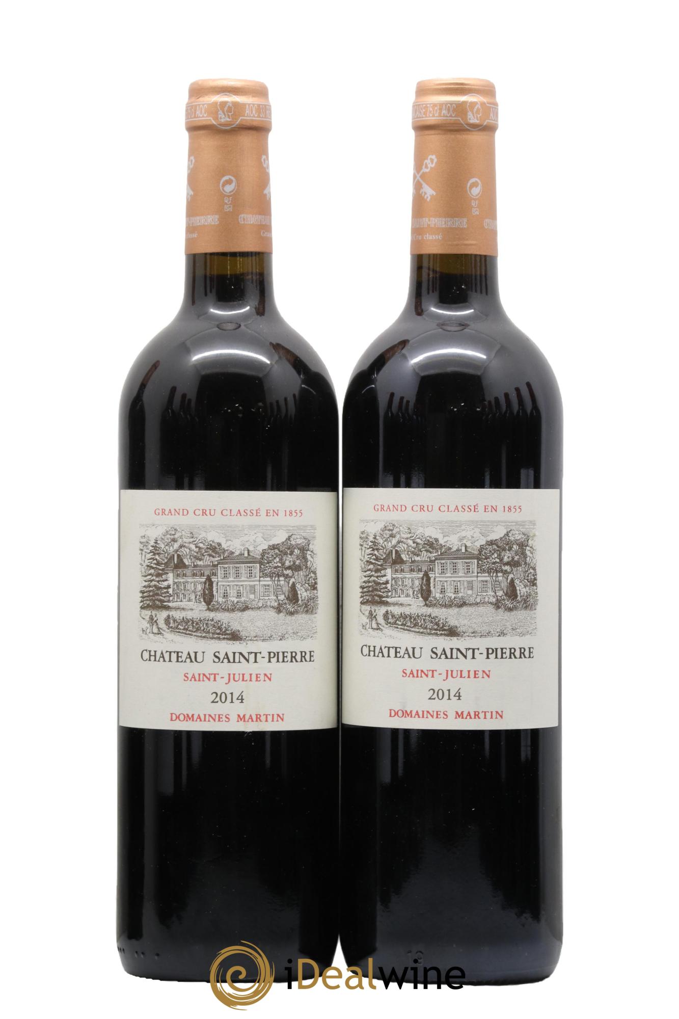 Château Saint-Pierre 4ème Grand Cru Classé 2014 - Lot de 2 bouteilles - 0