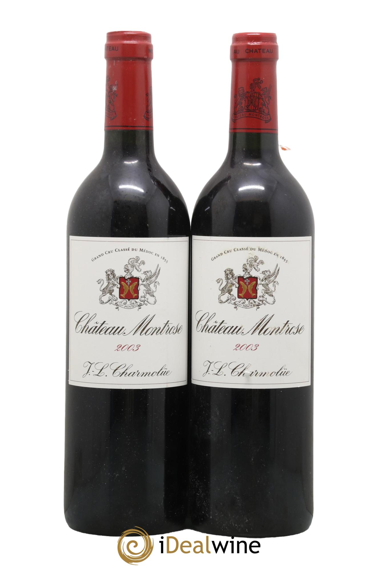 Château Montrose 2ème Grand Cru Classé 2003 - Lot de 2 bouteilles - 0