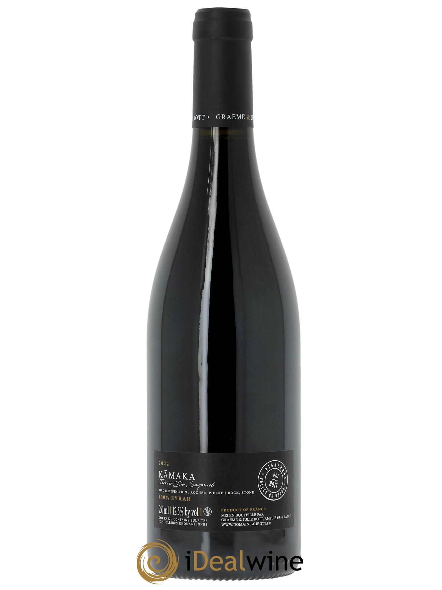 IGP Collines Rhodaniennes Kamaka Syrah Graeme & Julie Bott  2022 - Lot of 1 bottle - 1