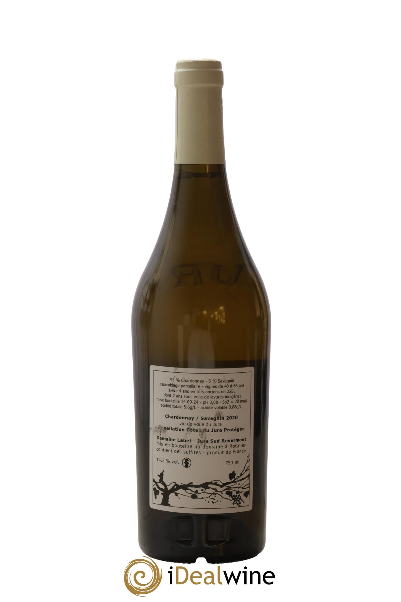 Côtes du Jura Vin de Voile Chardonnay-Savagnin cuvée de garde Romain - Julien - Charline Labet 2020 - Posten von 1 Flasche - 1