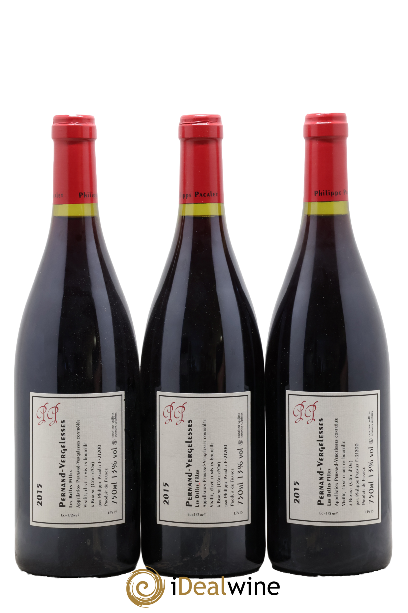 Pernand-Vergelesses Les Belles Filles Philippe Pacalet 2015 - Lot de 3 bouteilles - 1