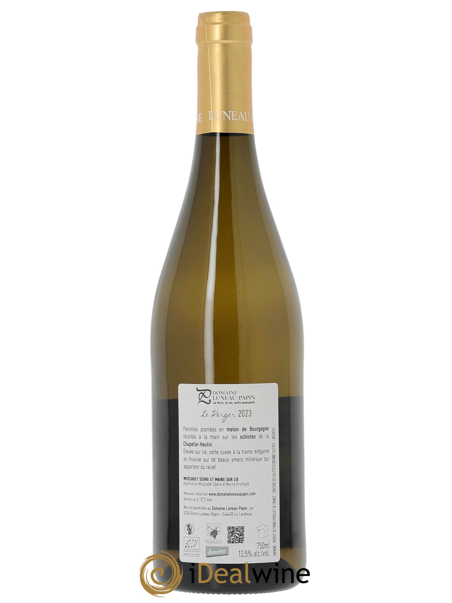 Muscadet-Sèvre-et-Maine Le Verger Luneau-Papin 2023 - Lot de 1 bouteille - 1