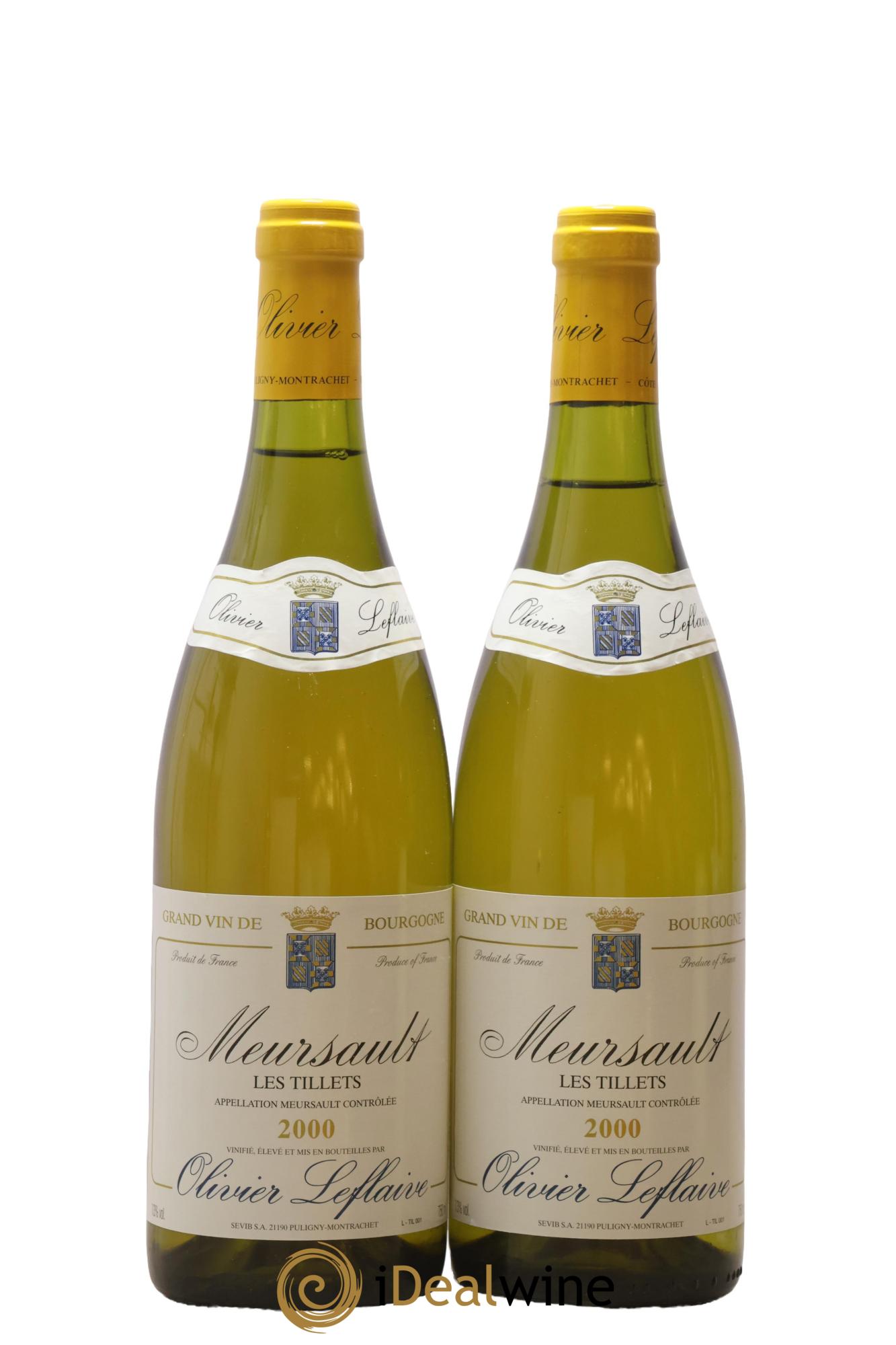 Meursault Les Tillets Olivier Leflaive 2000 - Lotto di 2 bottiglie - 0