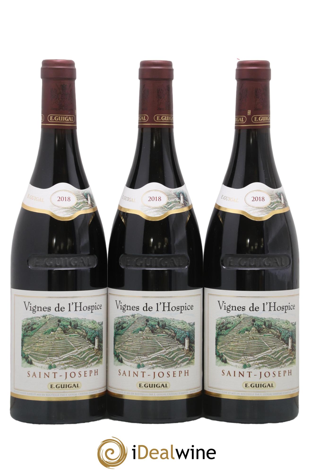 Saint-Joseph Vignes de l'Hospice Guigal 2018 - Lot of 3 bottles - 0
