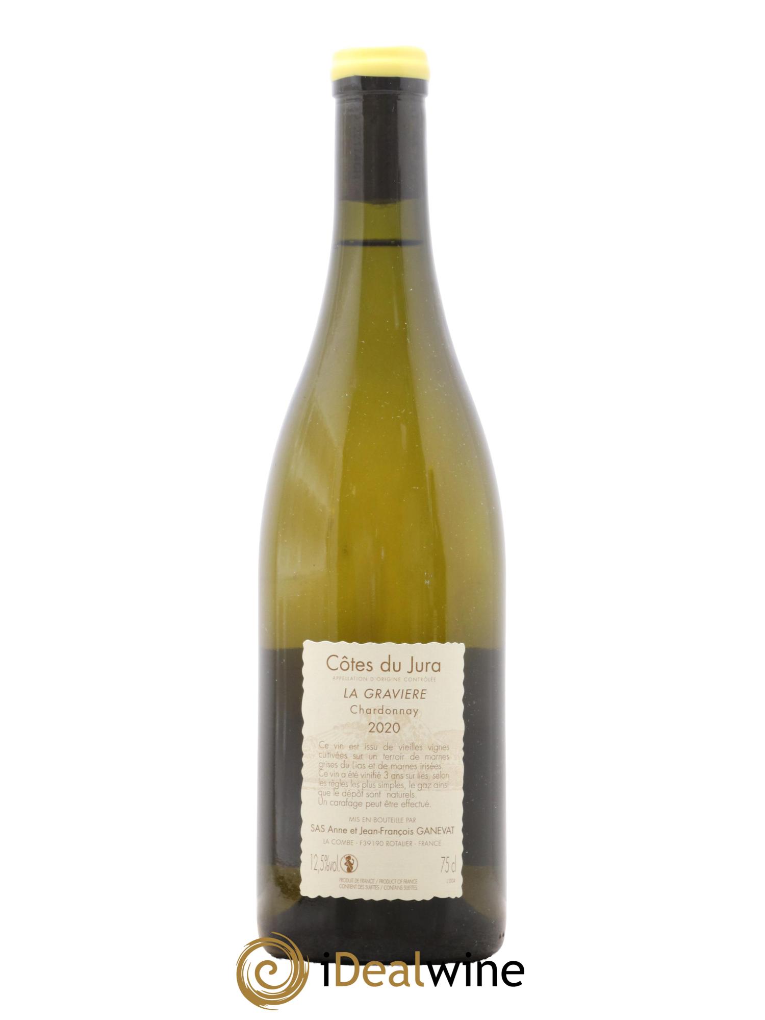 Côtes du Jura La Gravière Anne et Jean François Ganevat 2020 - Lot de 1 bouteille - 1