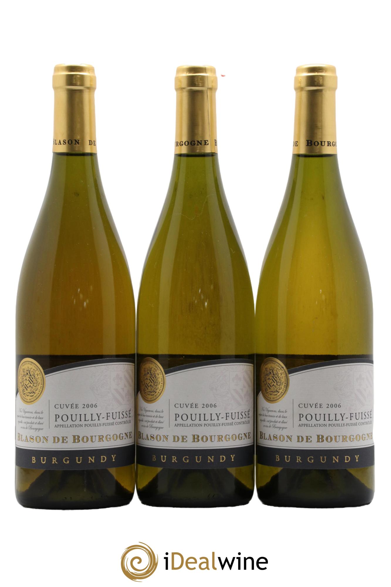 Pouilly-Fuissé Blason De Bourgogne 2006 - Lot de 3 bouteilles - 0