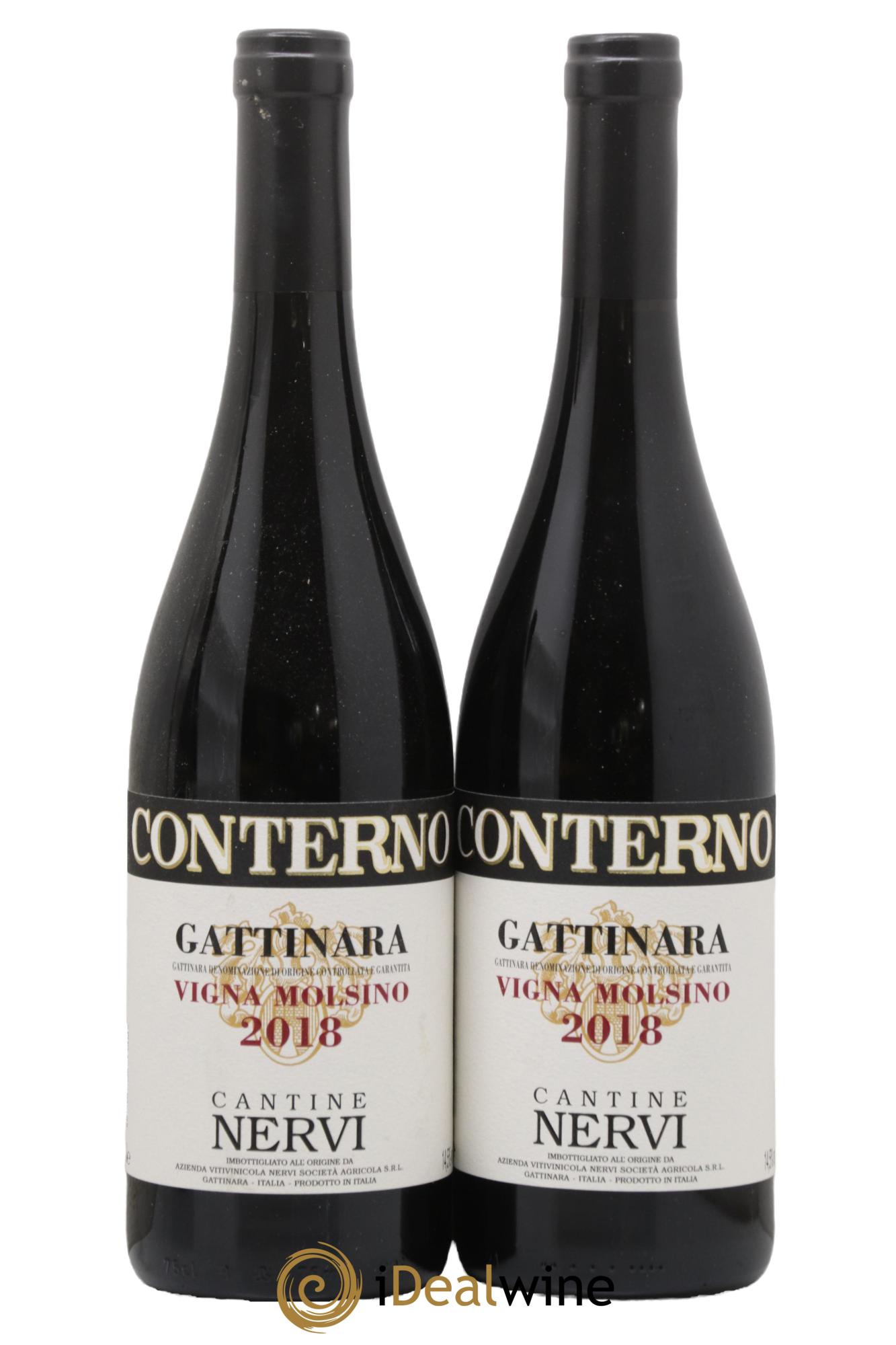 Gattinara DOCG Vigna Molsino Nervi Conterno 2018 - Lot de 2 bouteilles - 0