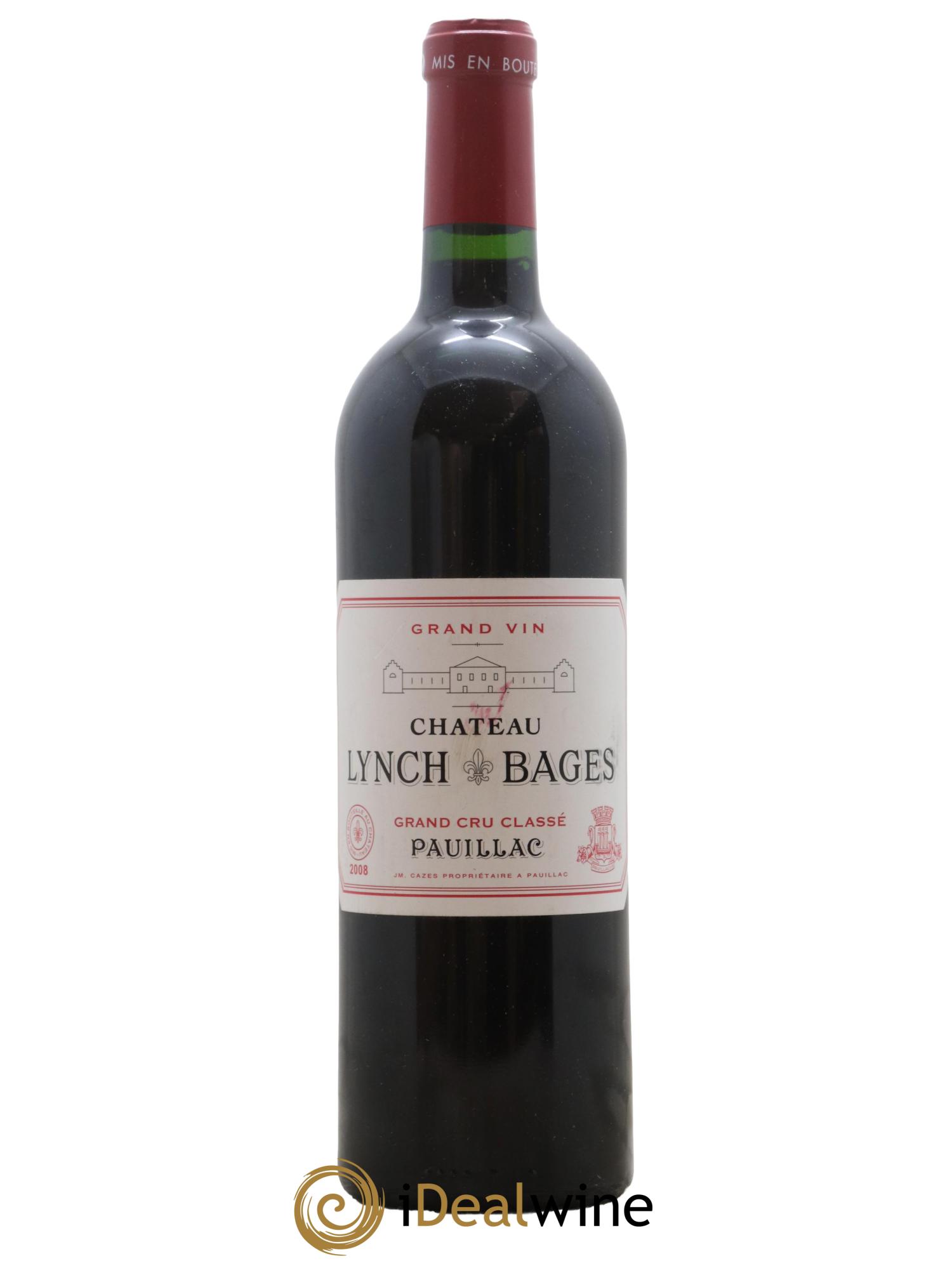 Château Lynch Bages 5ème Grand Cru Classé 2008 - Lot de 1 bouteille - 0