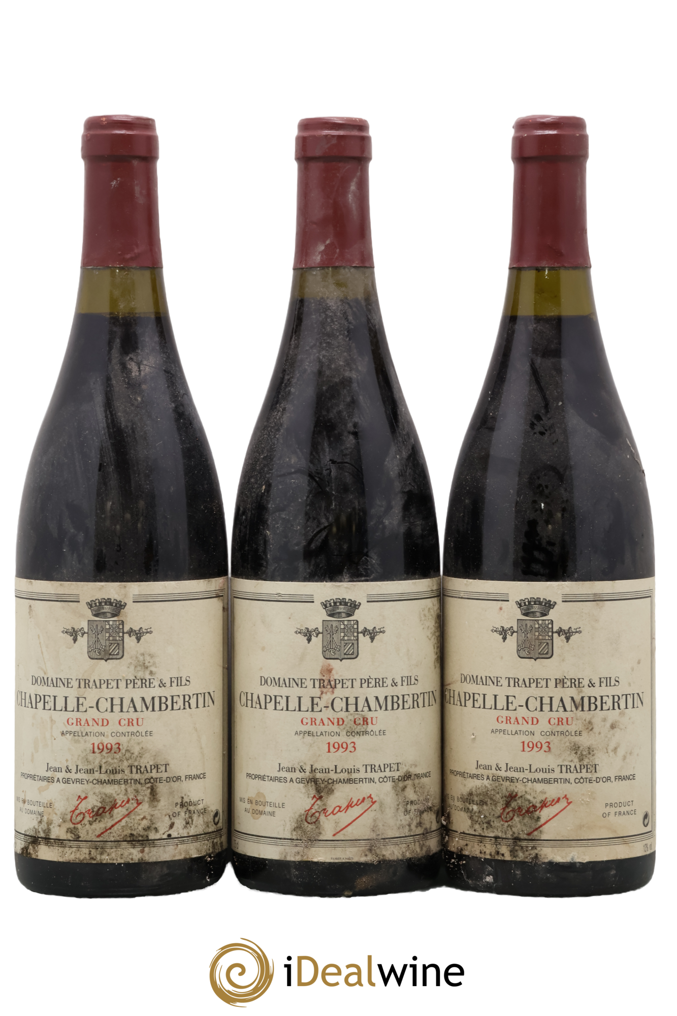 Chapelle-Chambertin Grand Cru Domaine Trapet 1993 - Lot de 3 bouteilles - 0