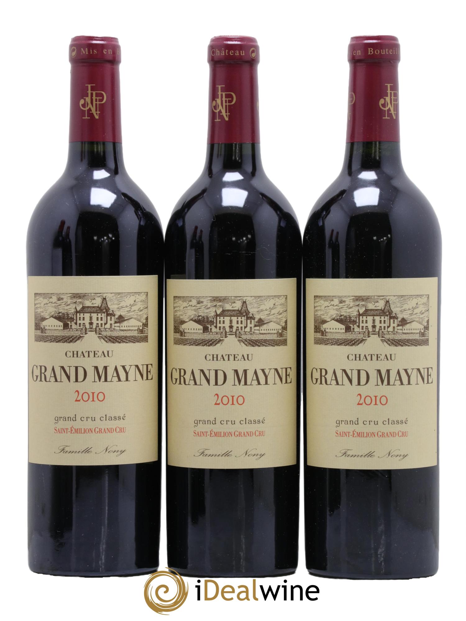 Château Grand Mayne Grand Cru Classé 2010 - Lot de 3 bouteilles - 0