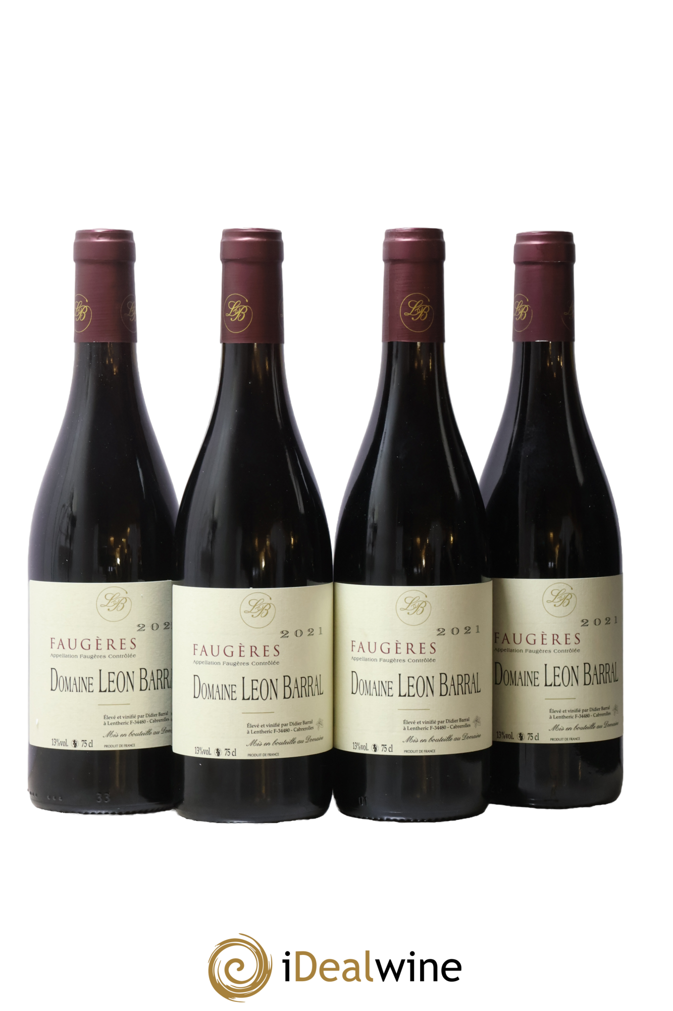 Faugères Domaine Léon Barral 2021 - Lot de 4 bouteilles - 0